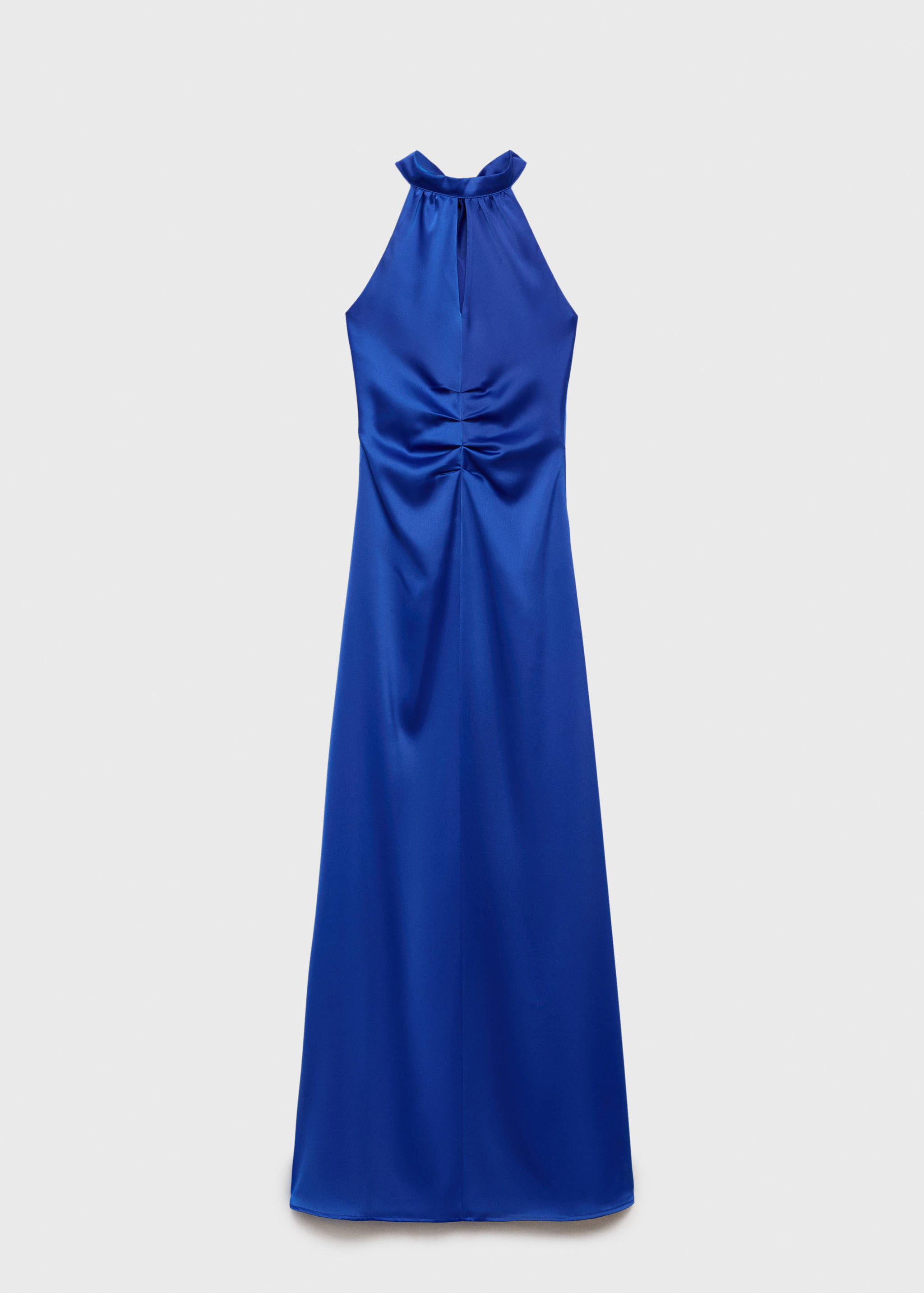 Satin halter neck dress - Article without model