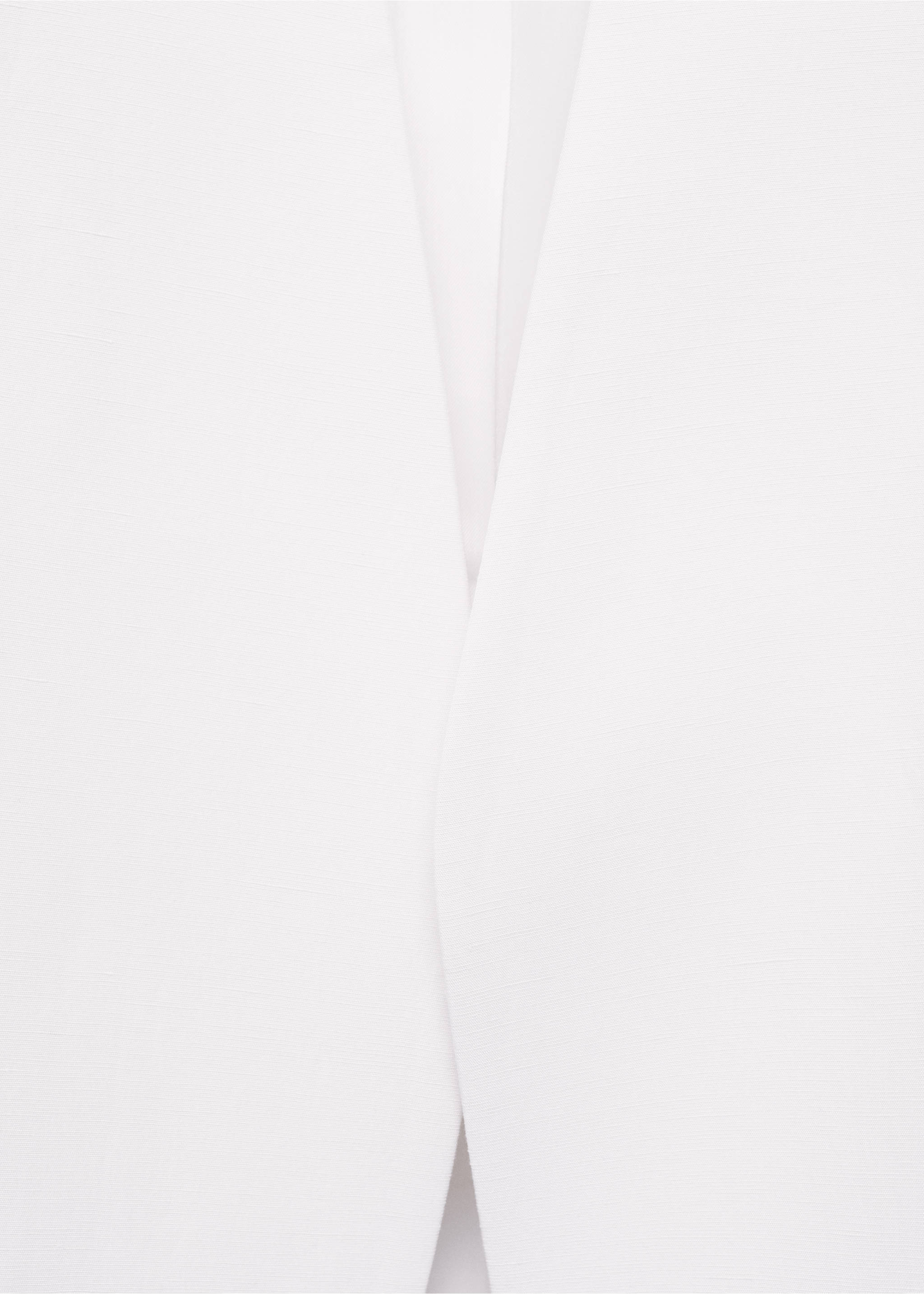 Lyocell and linen-blend jacket - Details of the article 8, Ecru. Ref: 87026375-00.