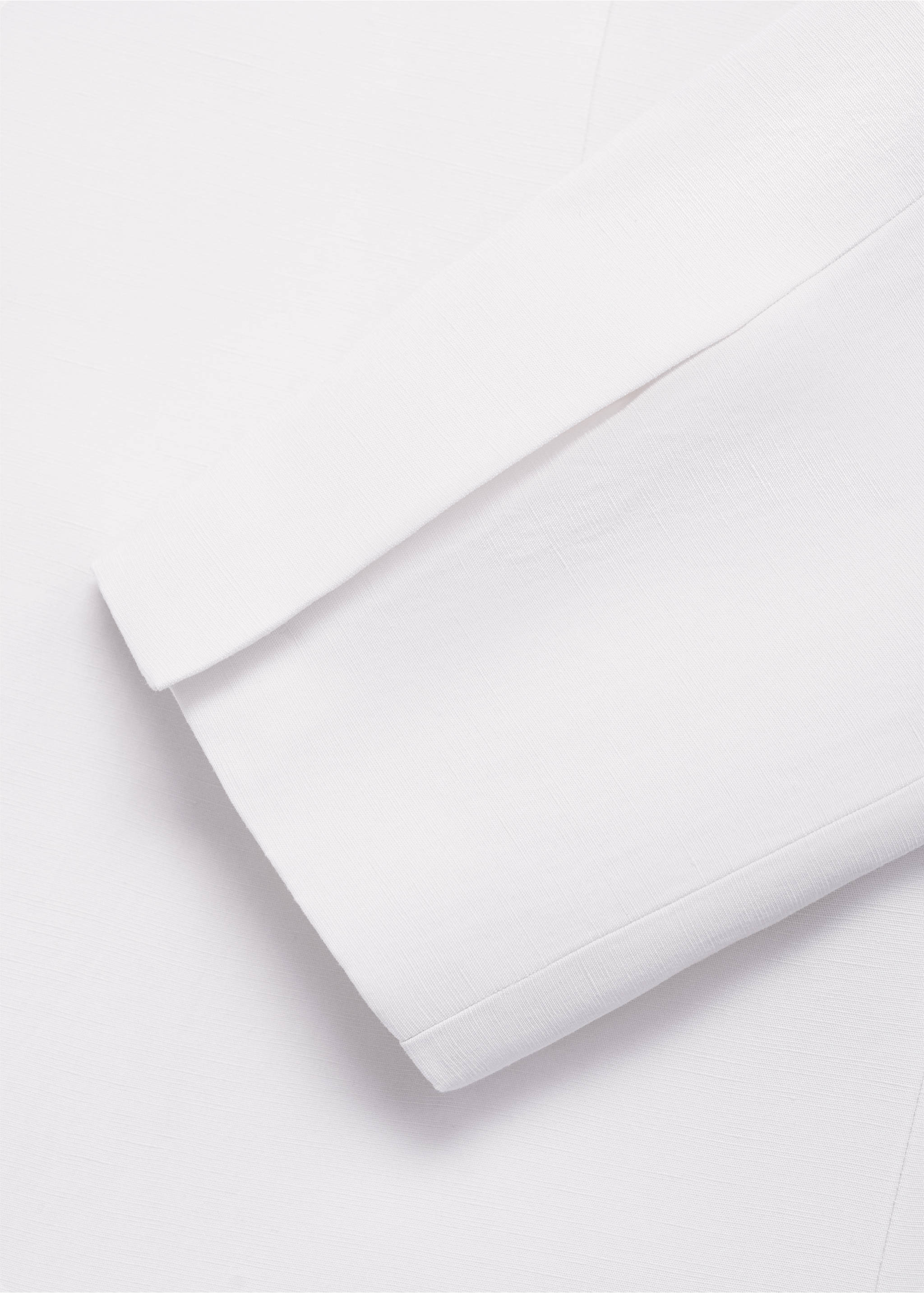 Lyocell and linen-blend jacket - Details of the article 0, Ecru. Ref: 87026375-00.