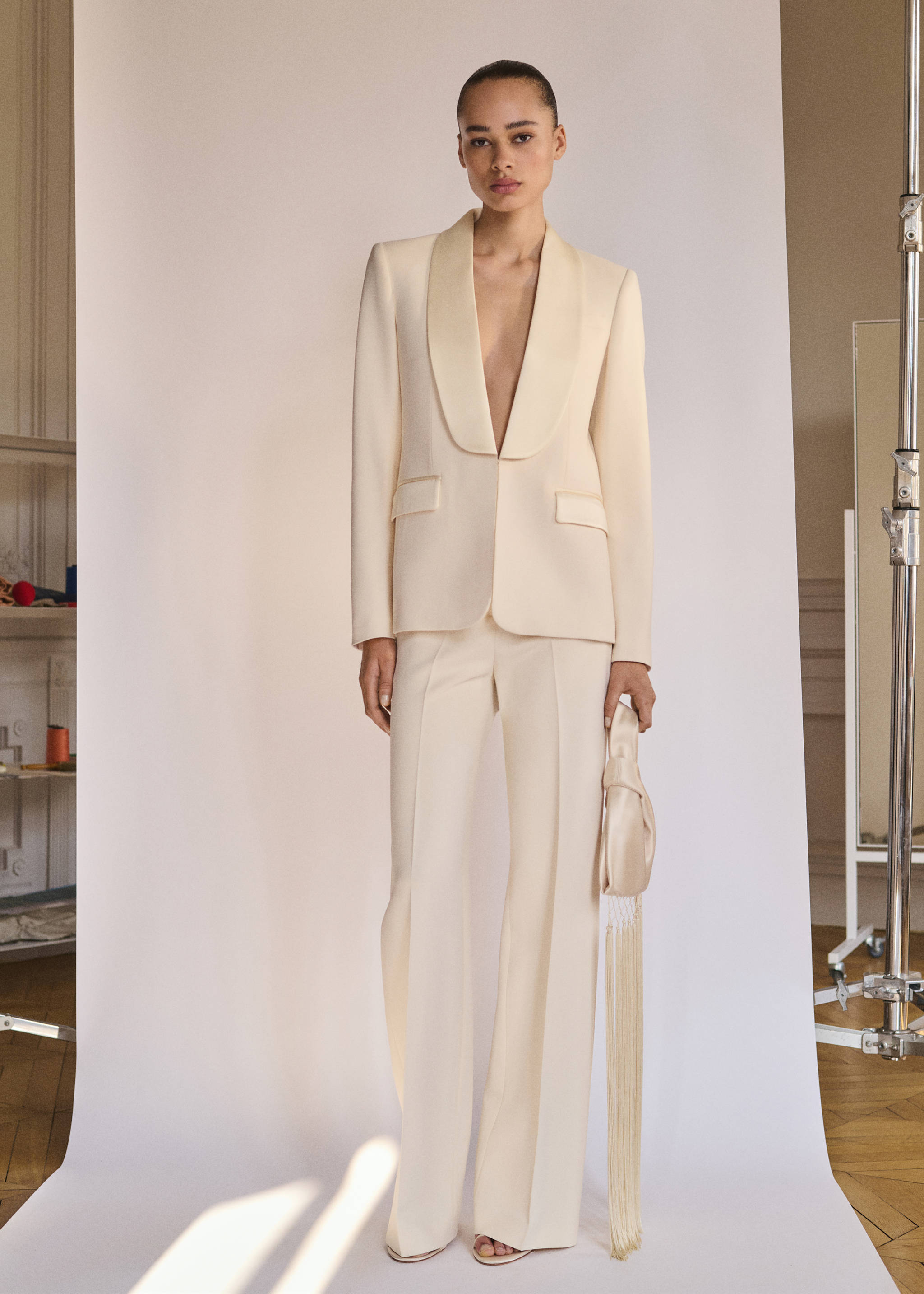 Straight-fit suit pants - General plane