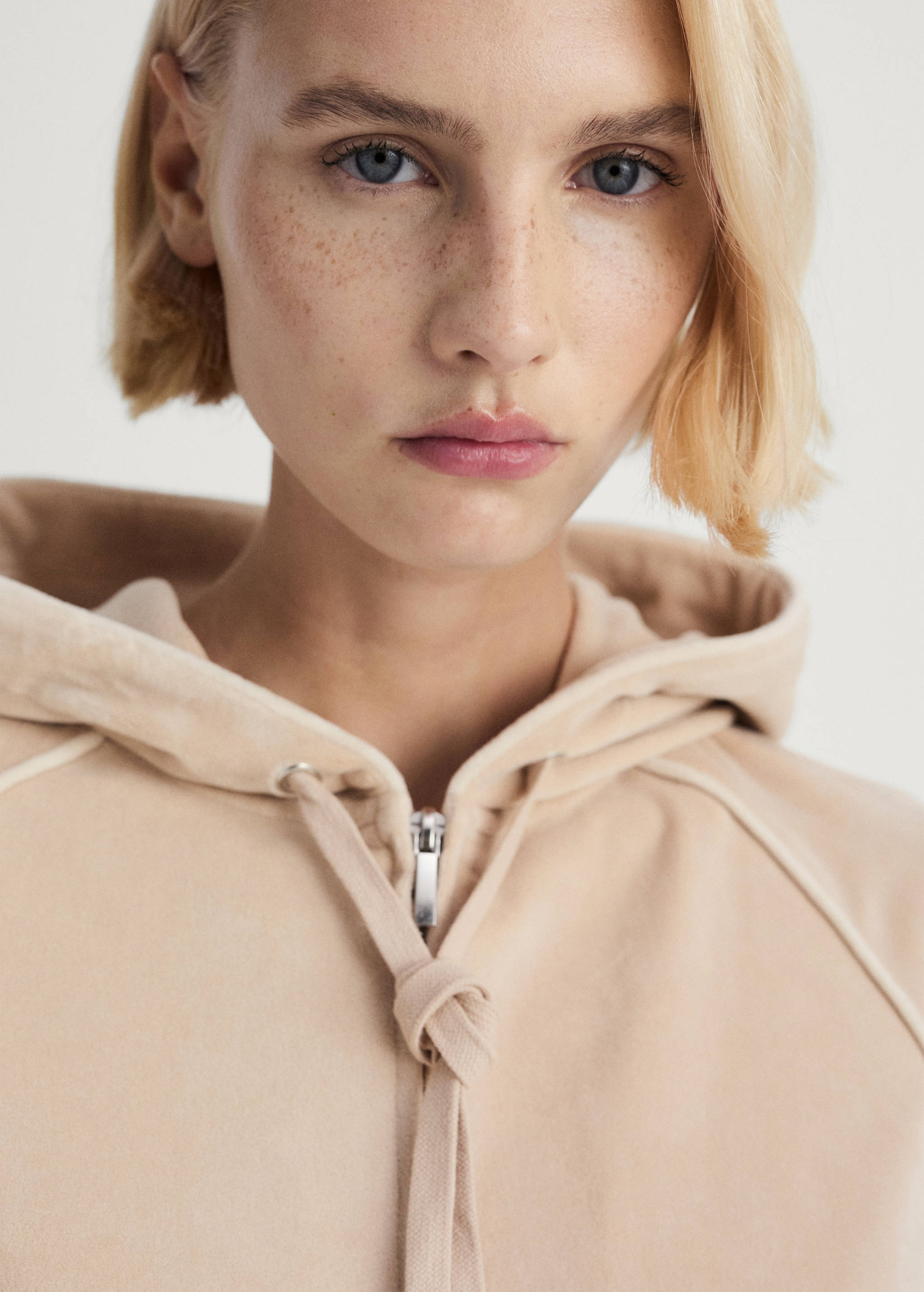 Velour sweatshirt med mjuk känsla - Detaljer om artikeln 1