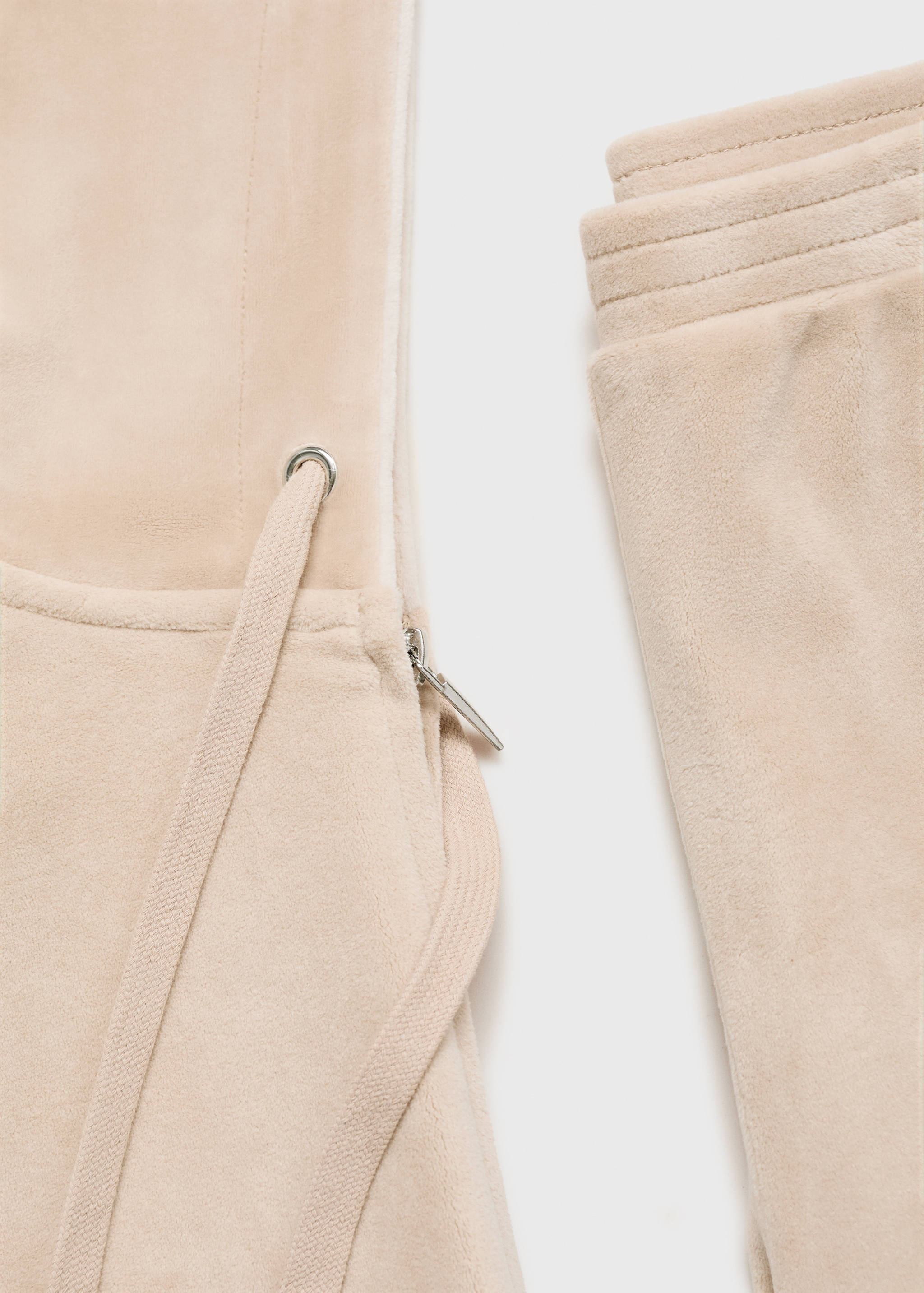 Velour sweatshirt med mjuk känsla - Detaljer om artikeln 0