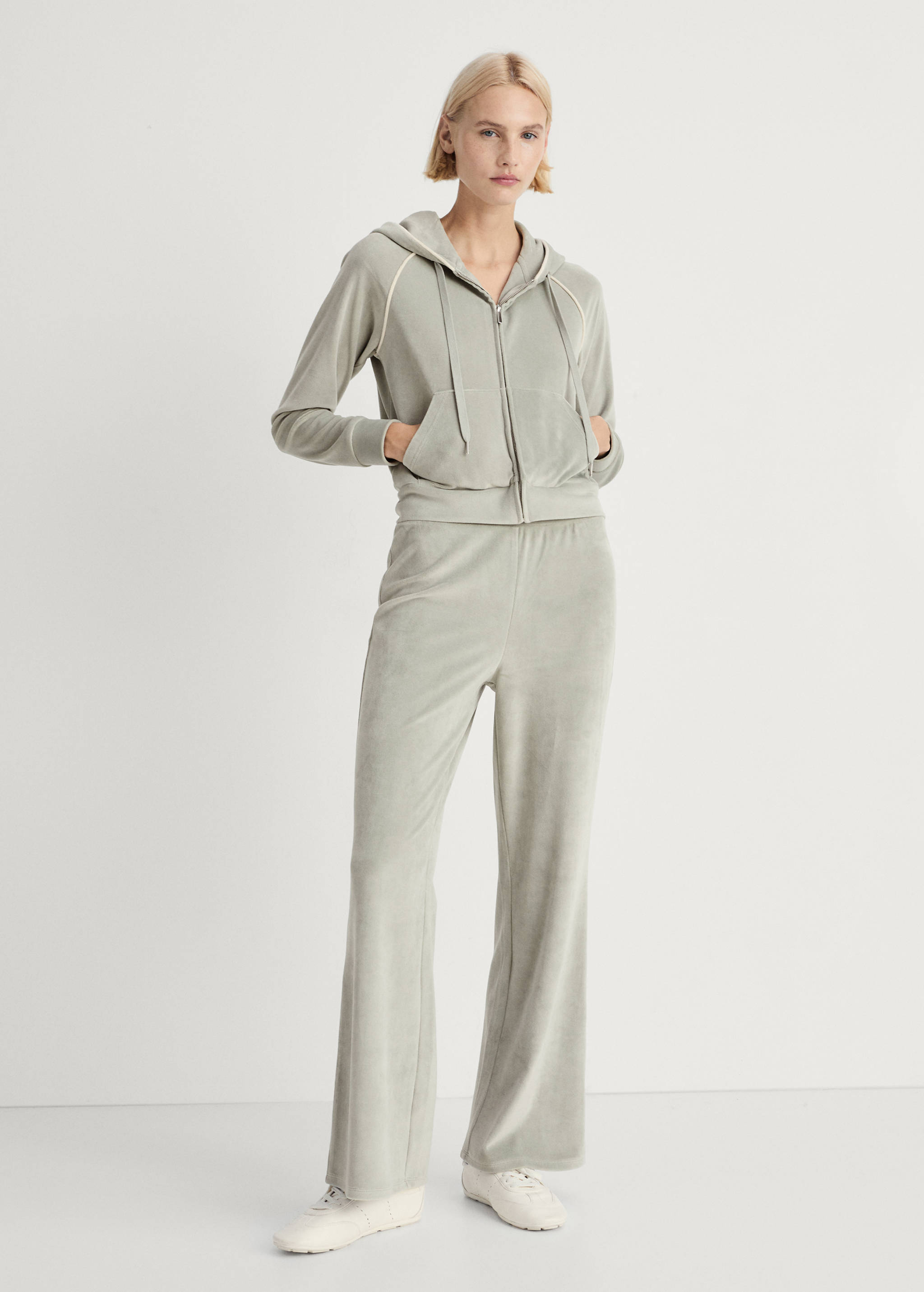 Sudadera velour tacto suave - Plano general