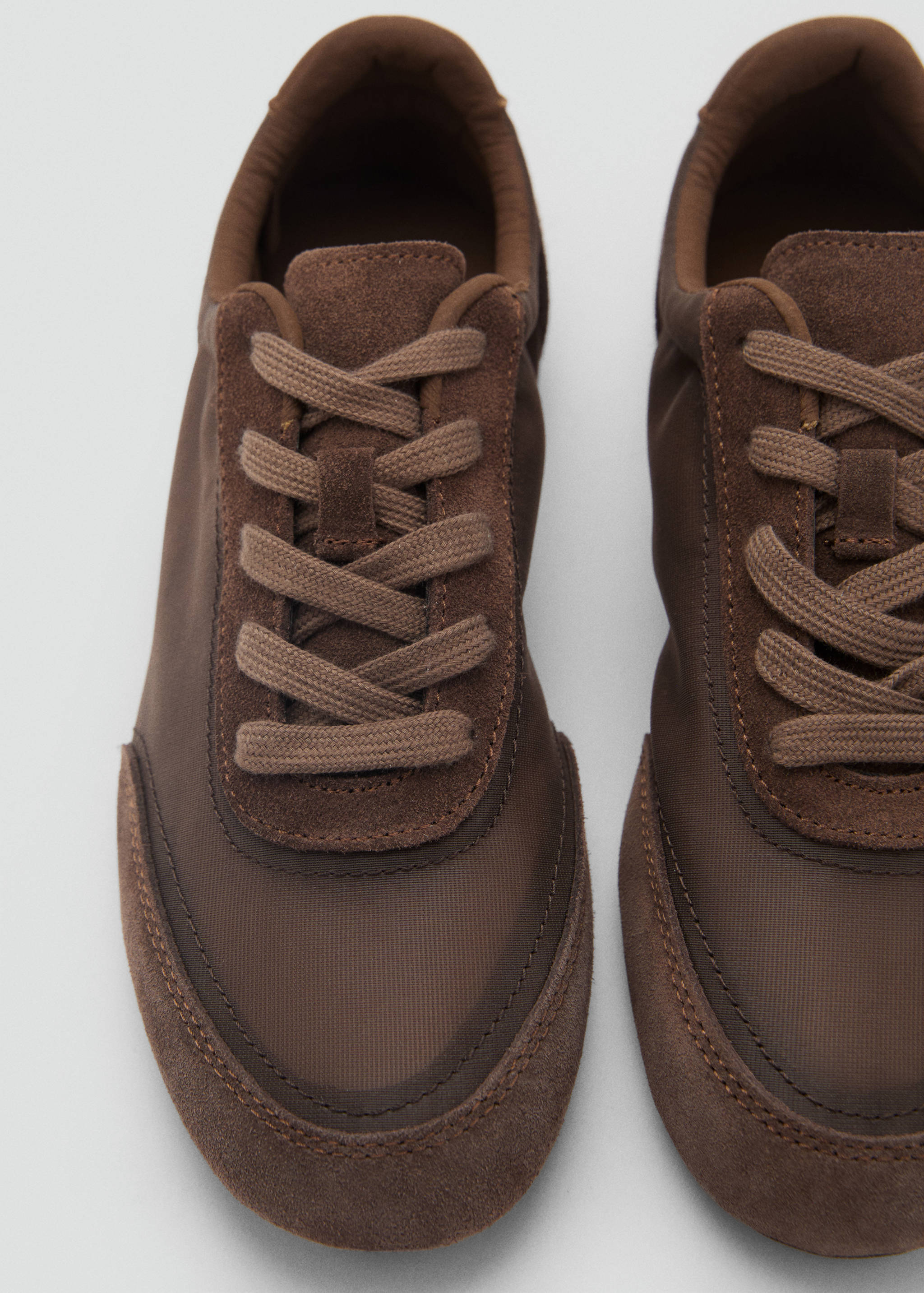 Lace-up suede sneakers - Details of the article 2