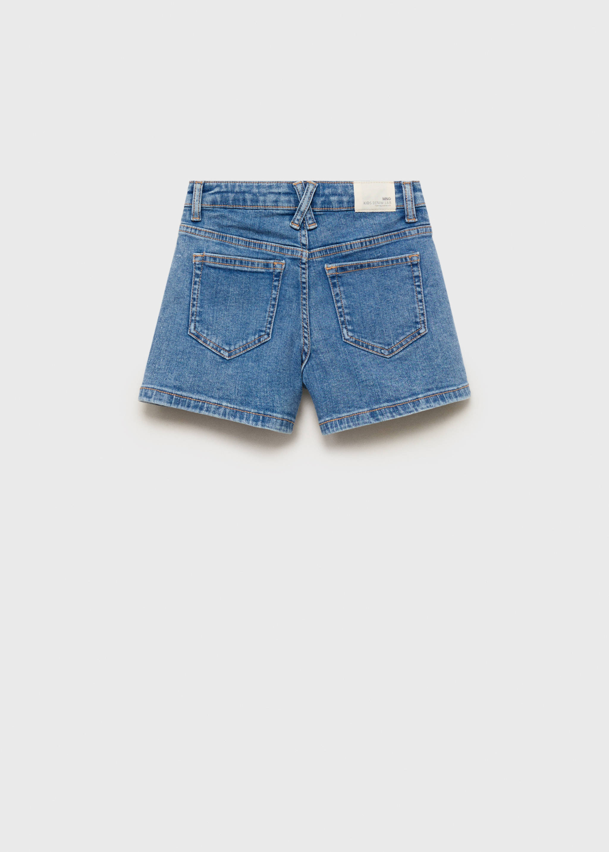 Прямі джинсові шорти - Зворотна сторона товару