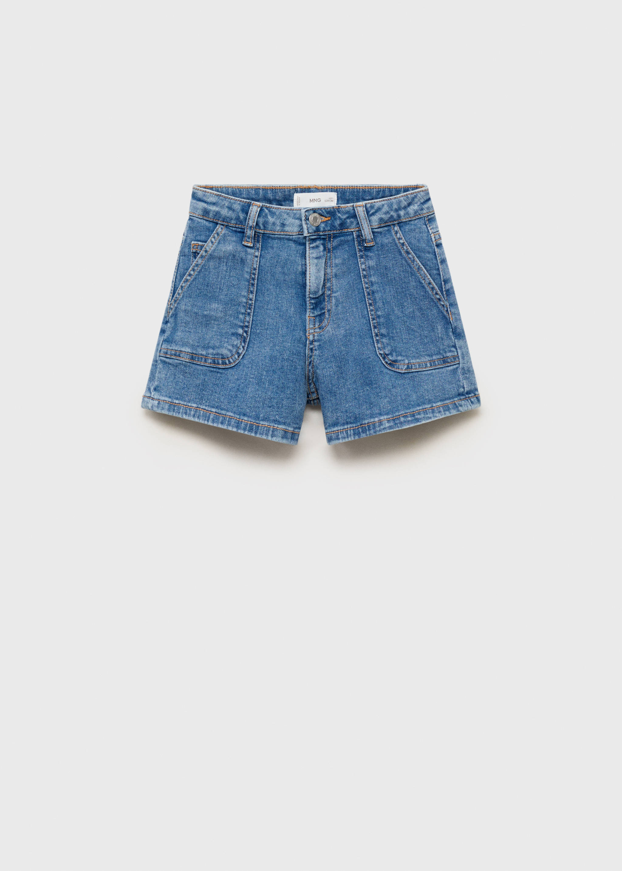 Celana pendek denim straight-fit - Barang tanpa model