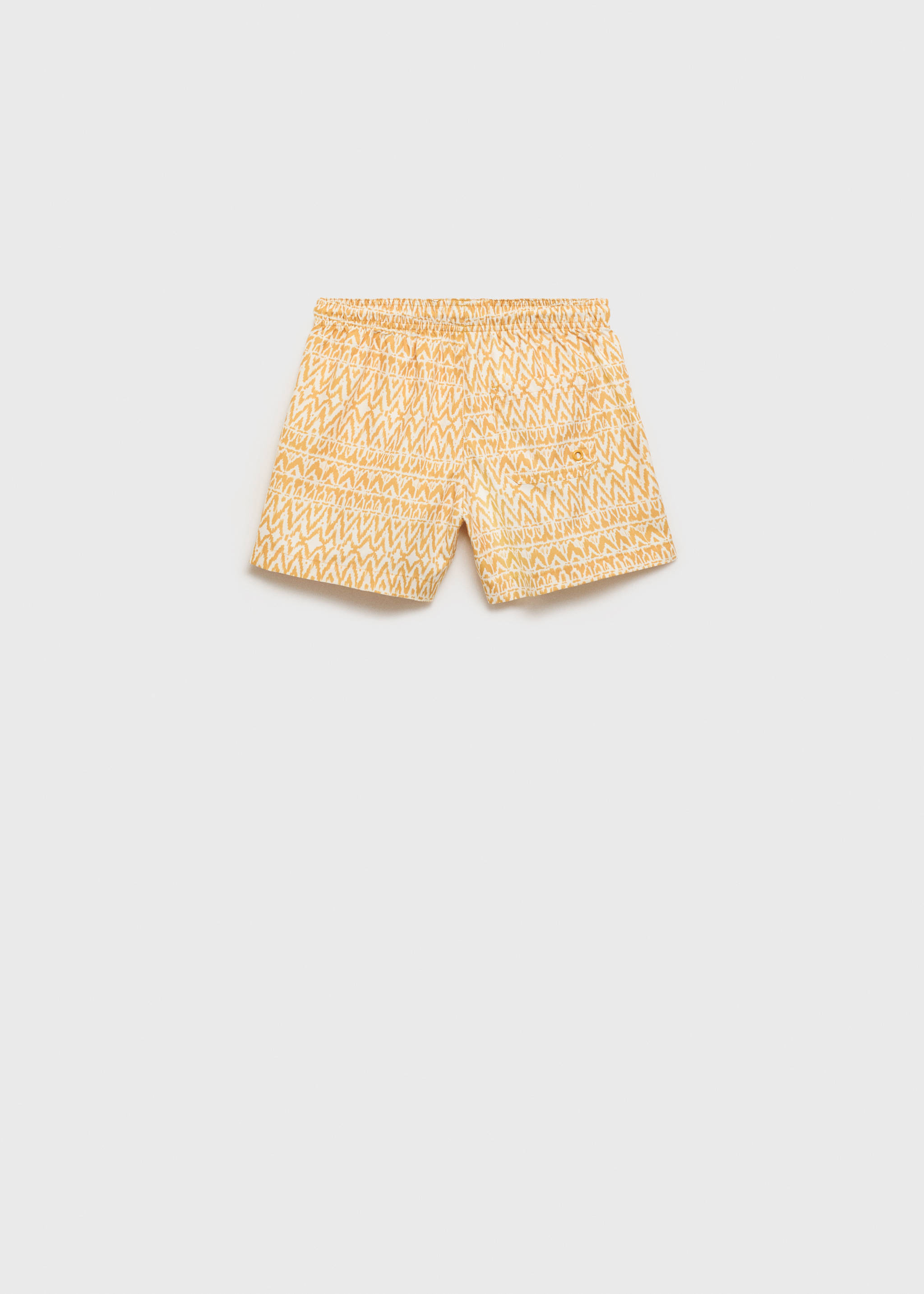 Printed swimsuit with drawstring - Reverse of the article