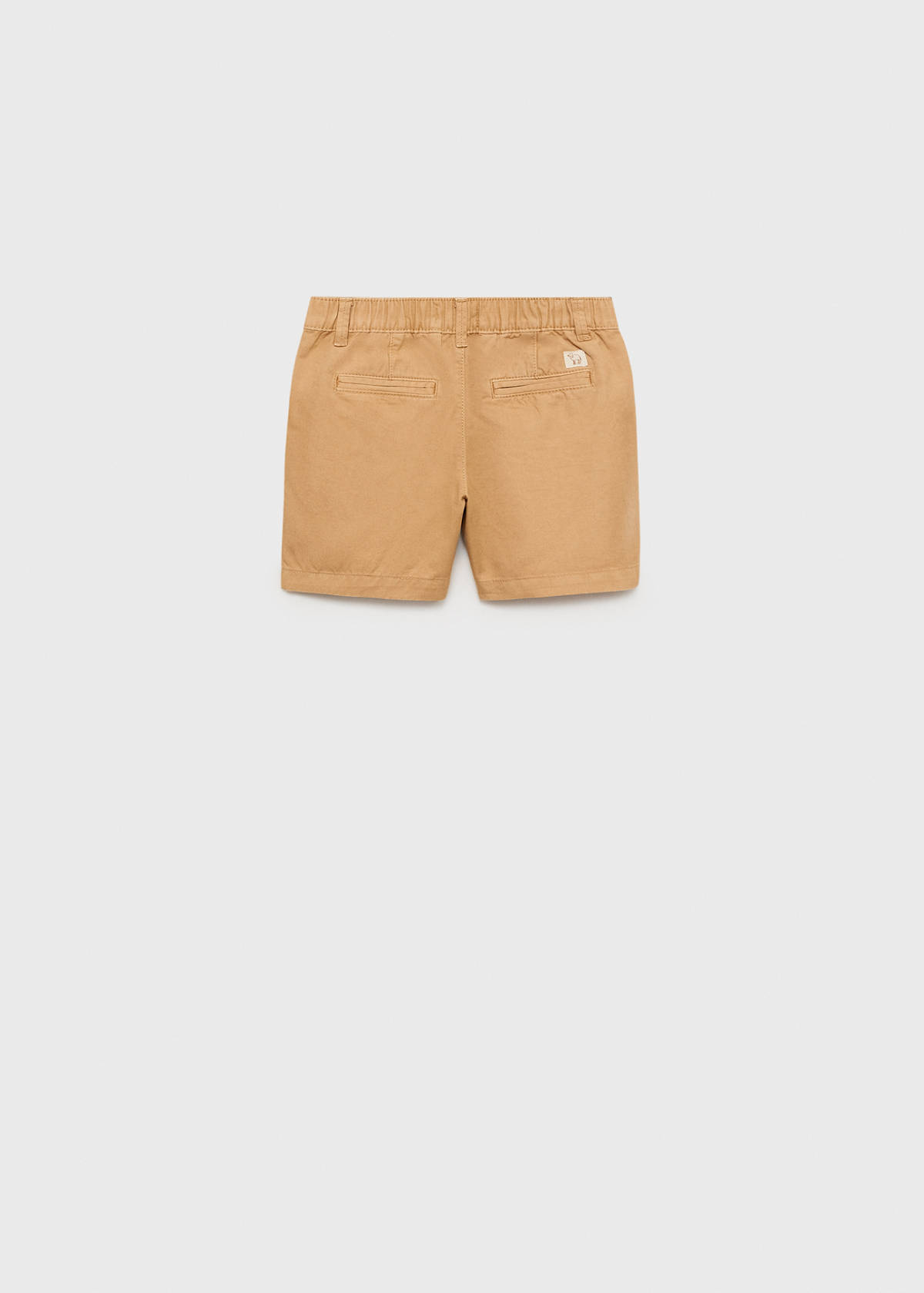 Cotton Bermuda shorts — Mustard