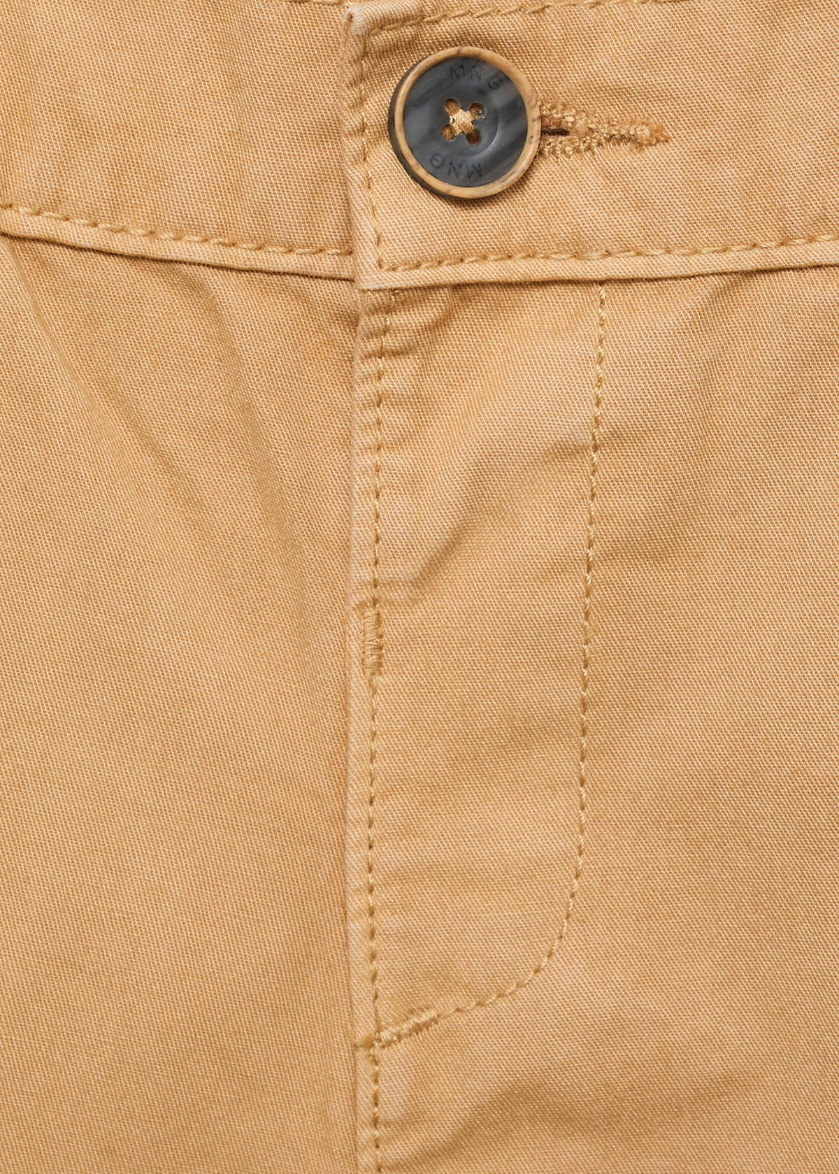 Cotton Bermuda shorts — Mustard