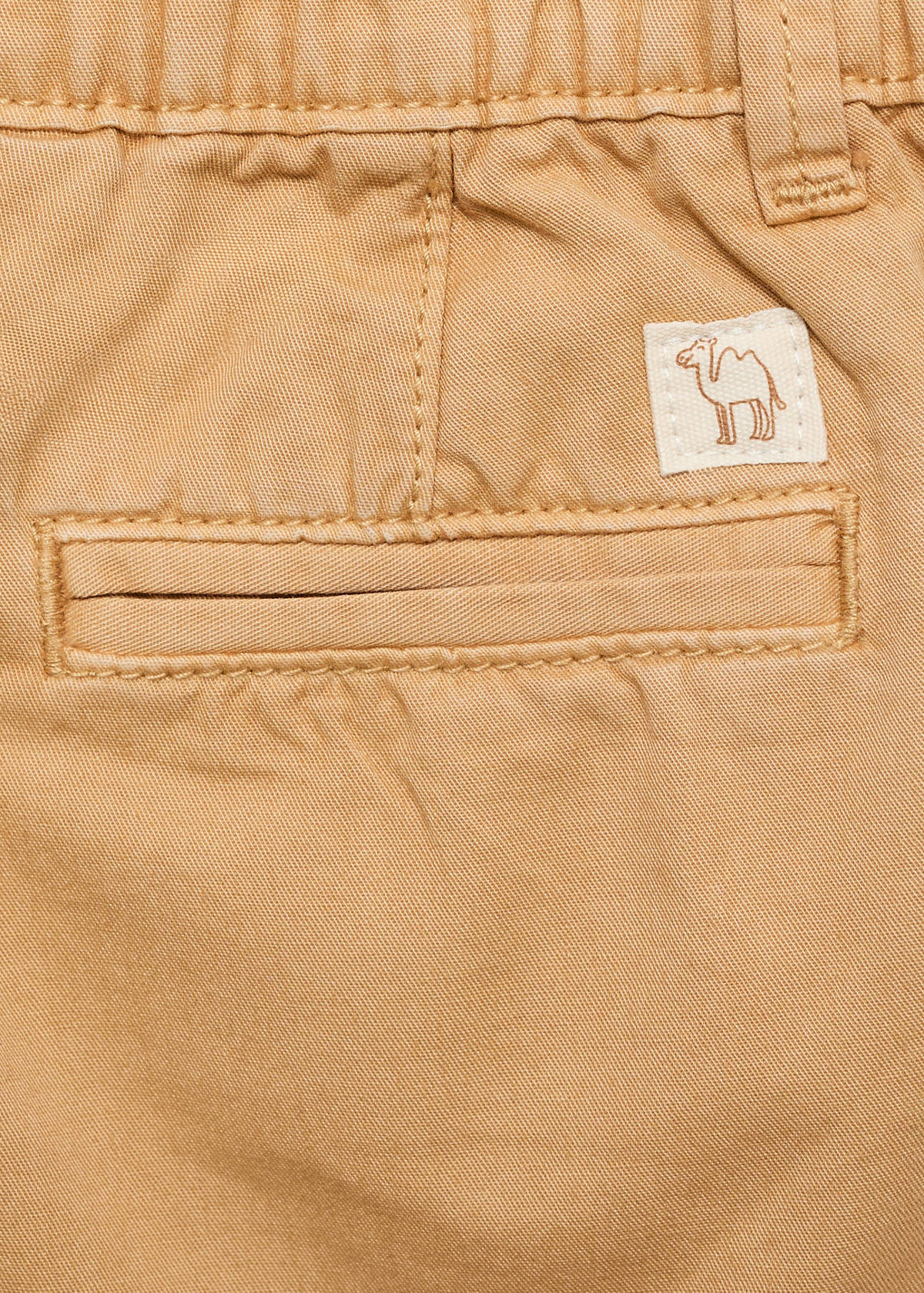 Cotton Bermuda shorts — Mustard