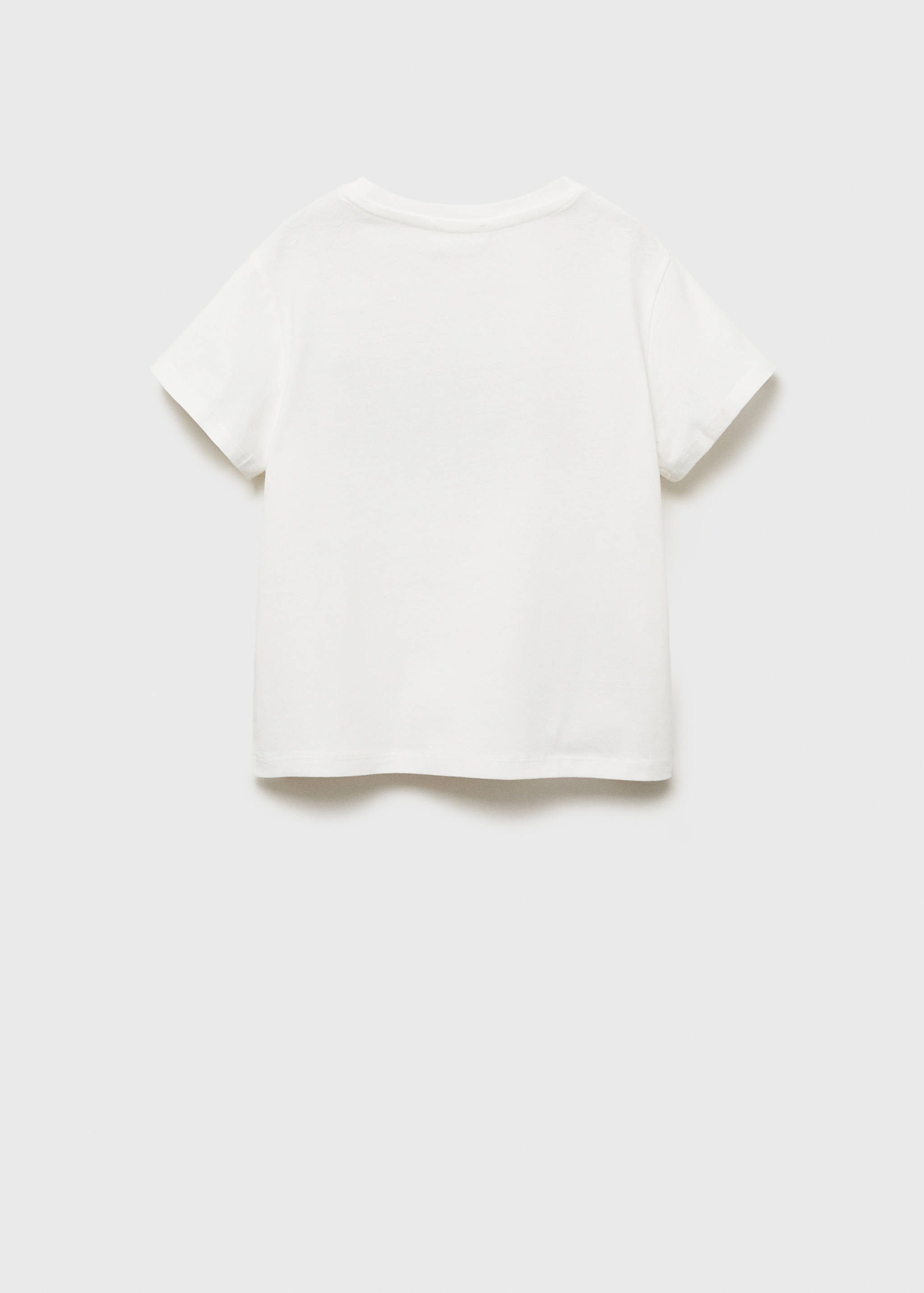 Camiseta mensaje relieve - Reverso del artículo