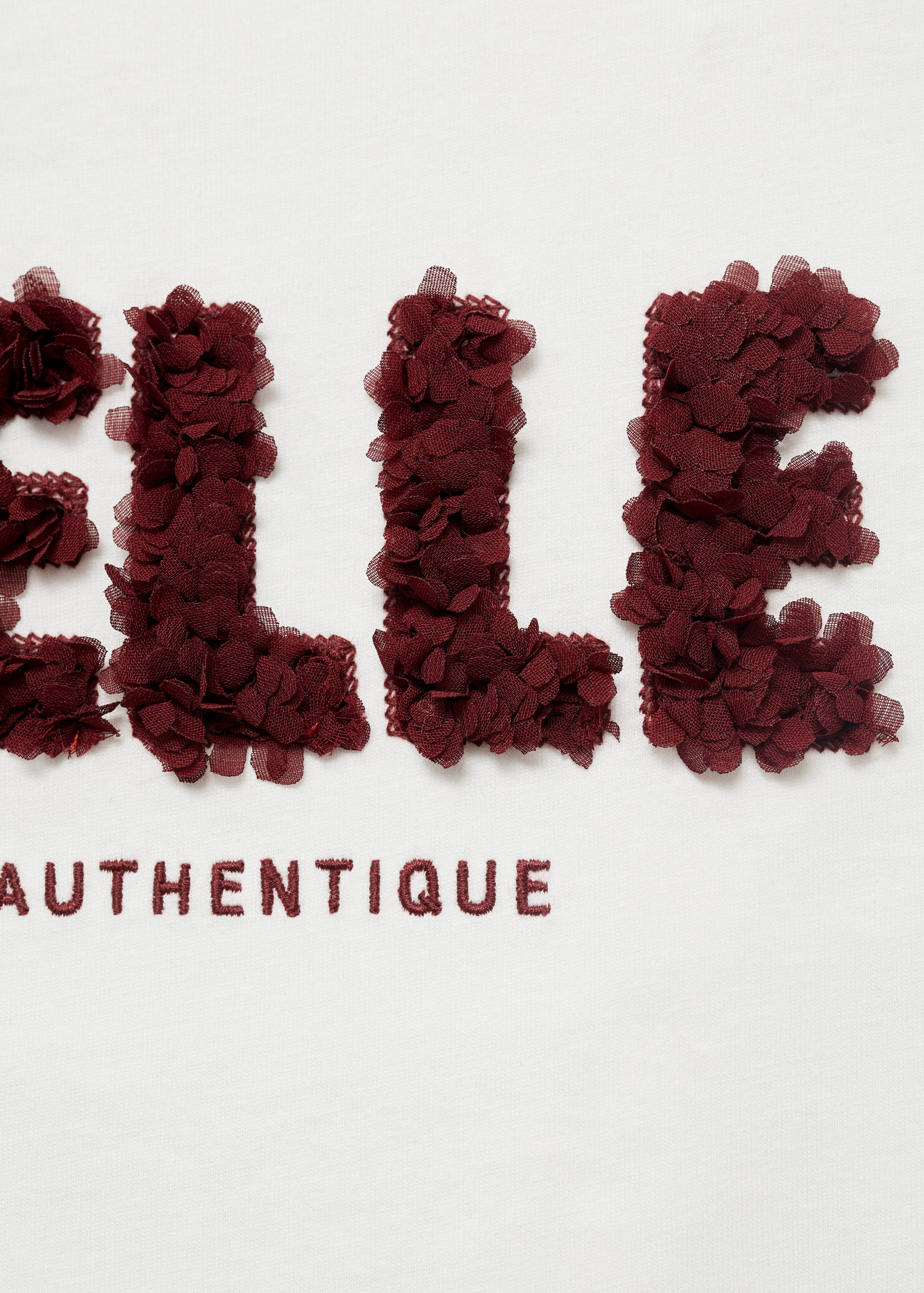 Camiseta mensaje relieve - Detalle del artículo 0