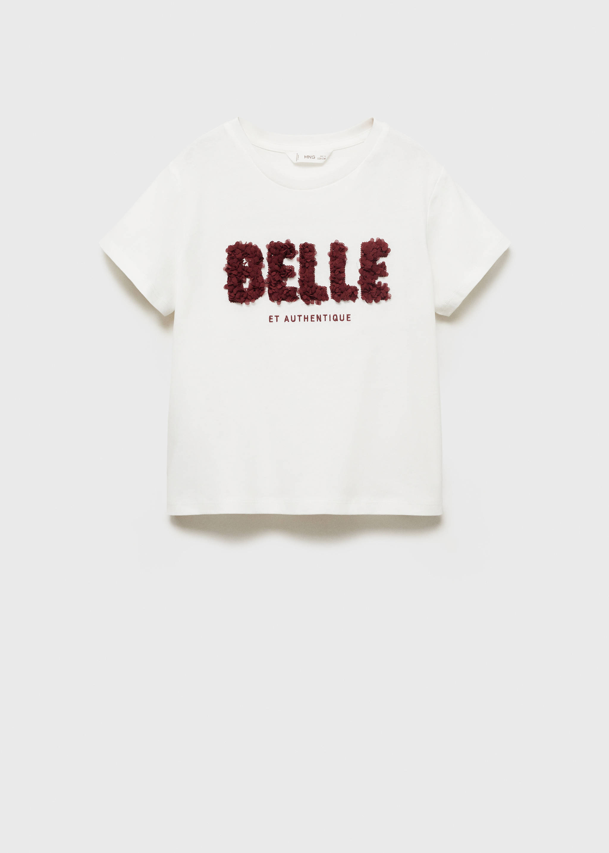 Embossed message t-shirt - Article without model