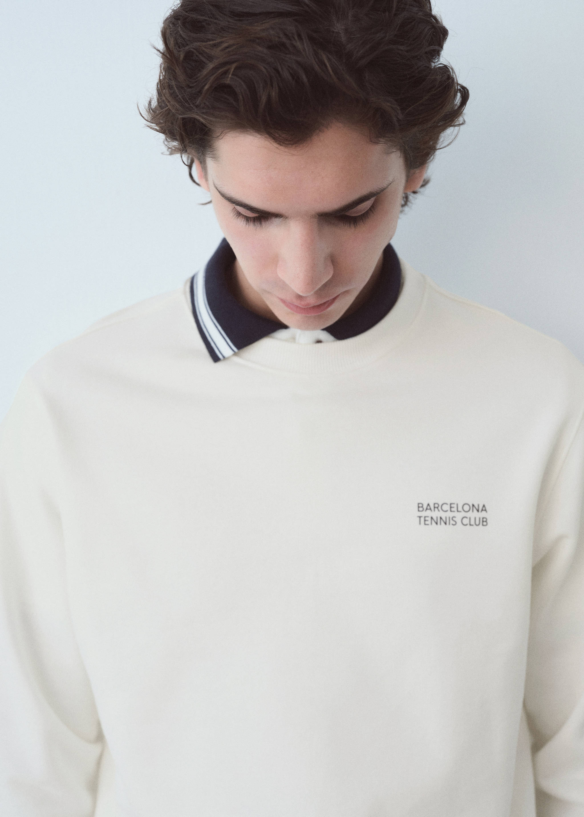 Sudadera algodón estampado texto - Detalle del artículo 1