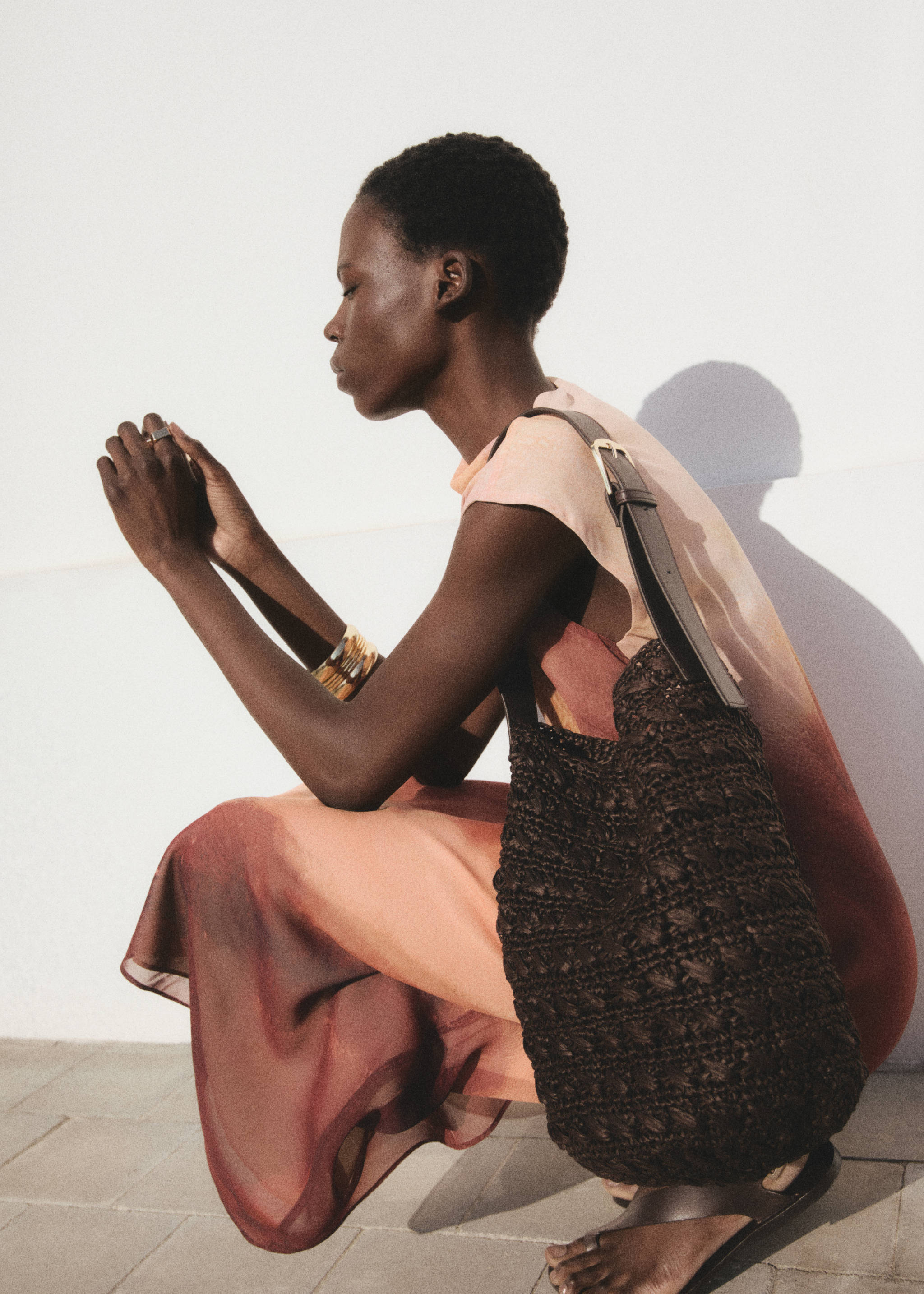 Τσάντα ώμου φυσική ίνα - Γενικό πλάνο