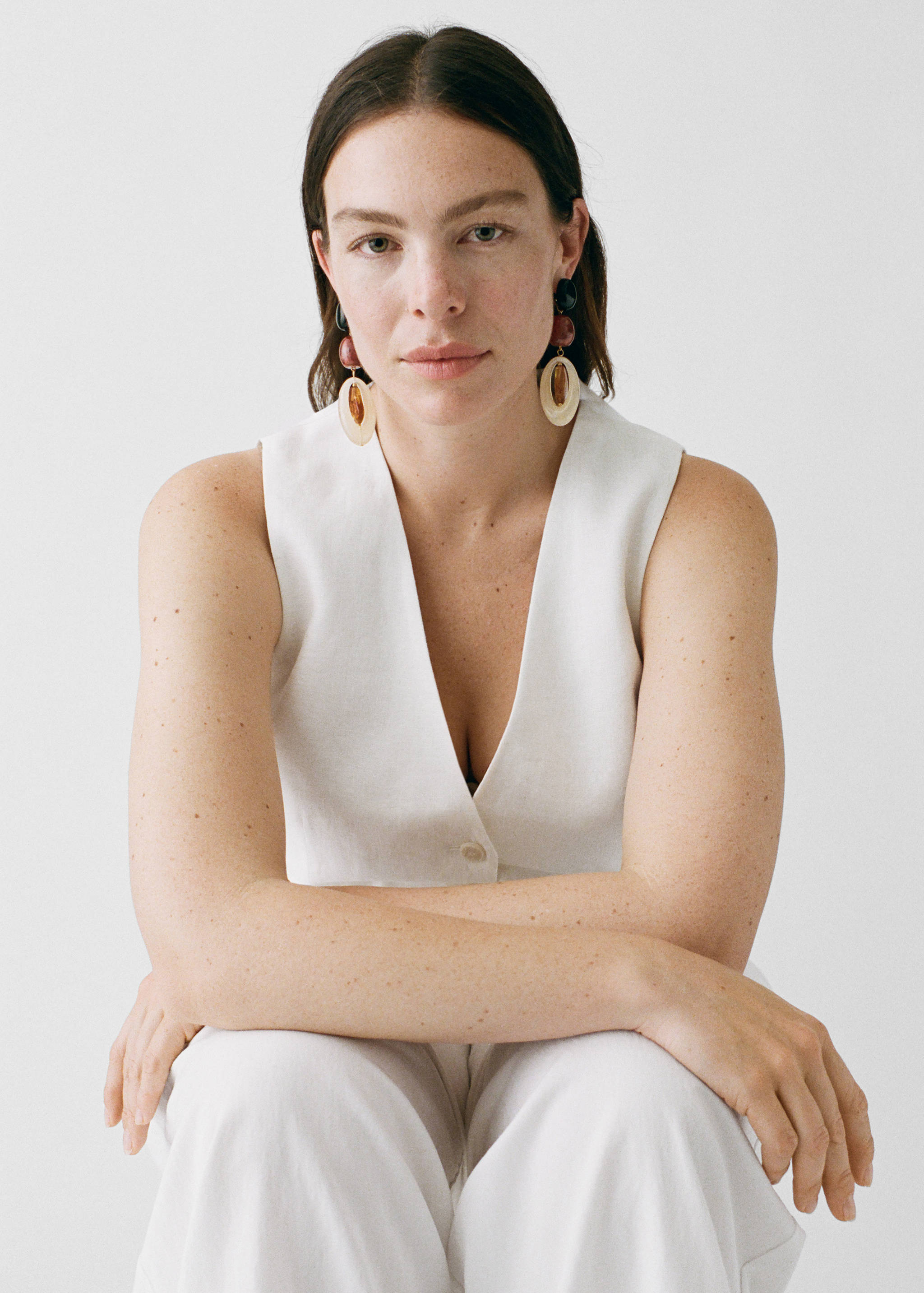 Colete de fato de linho - Pormenor do artigo 7