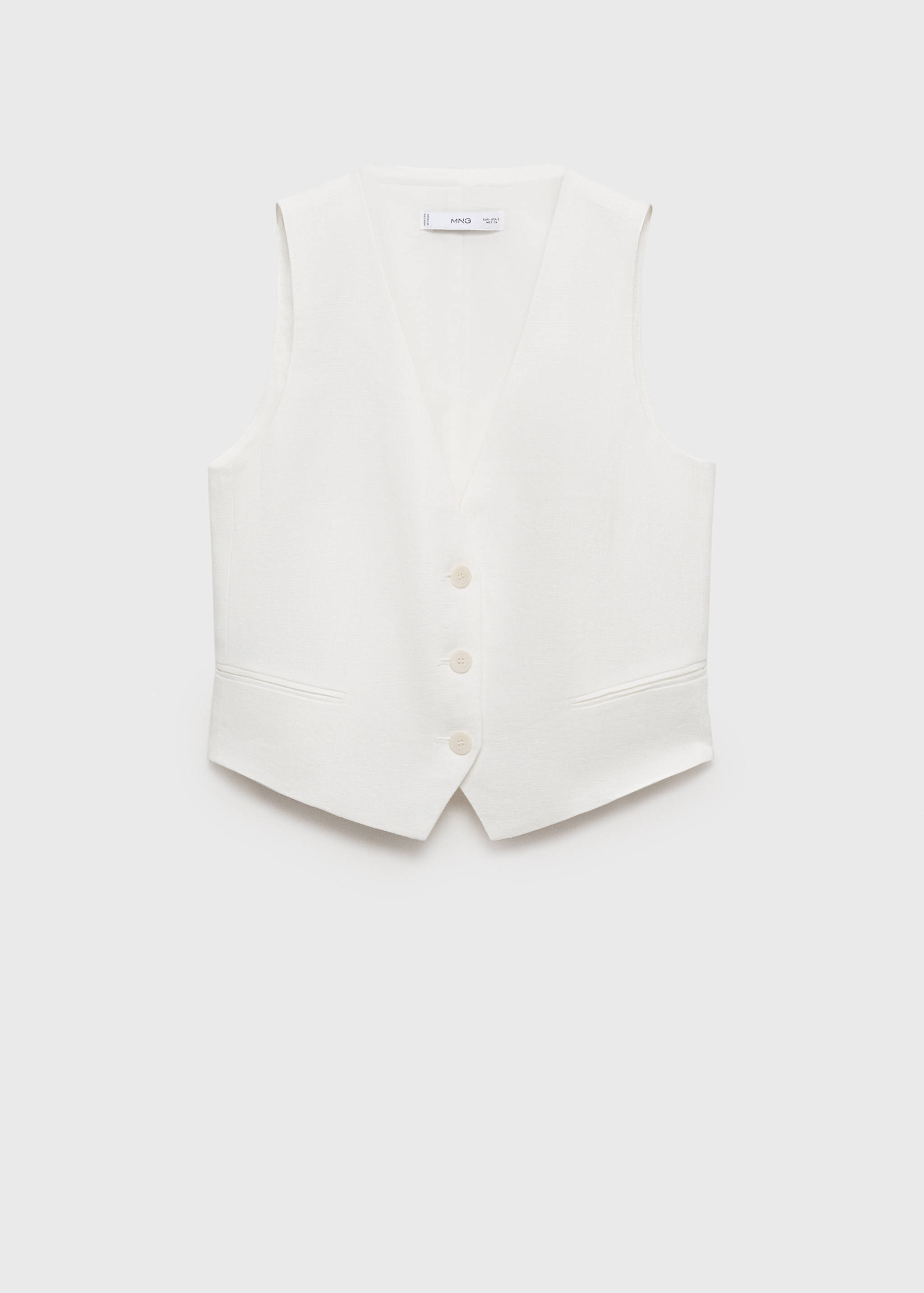 Colete de fato de linho - Artigo sem modelo