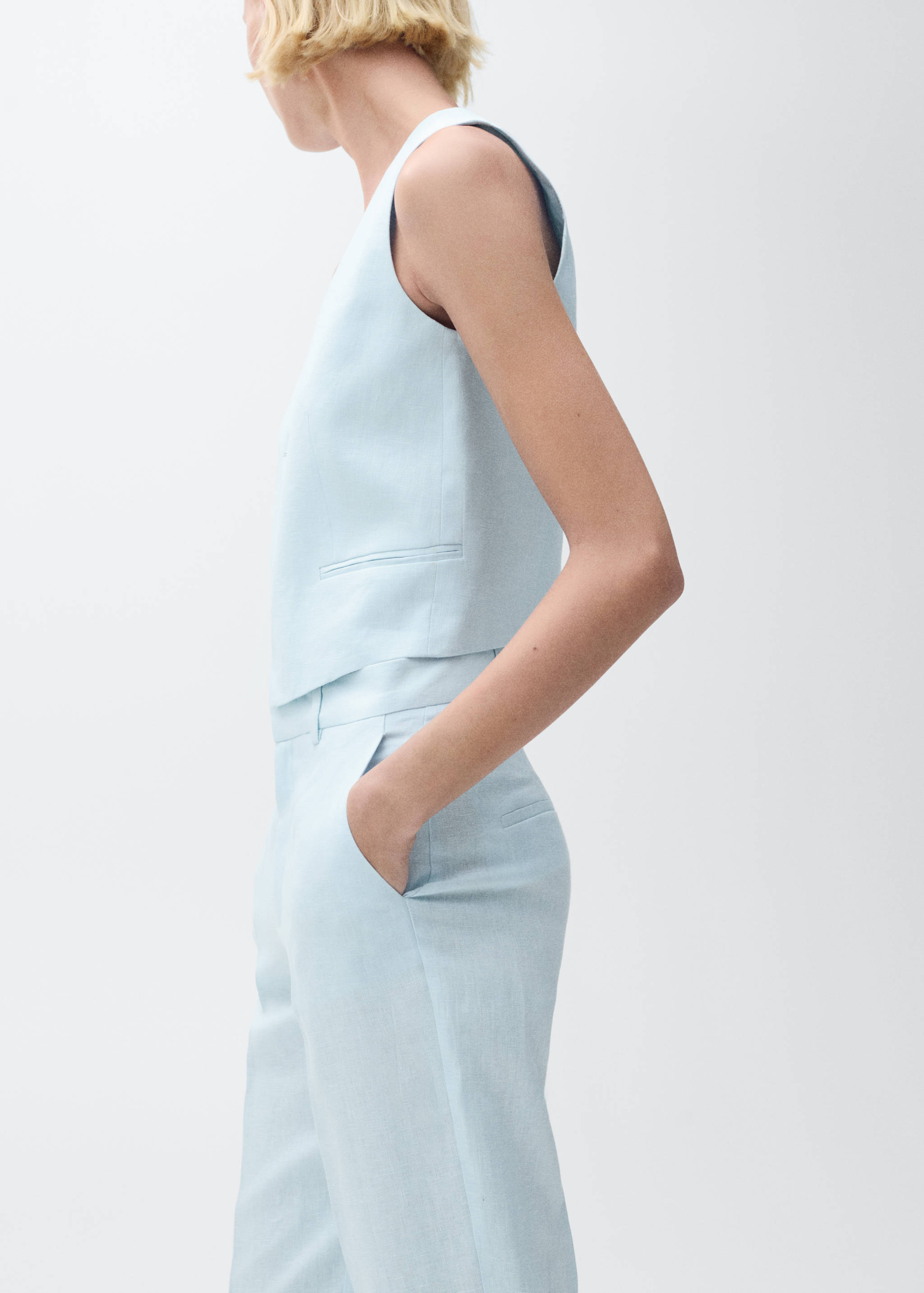 Leinen-Anzugweste - Detail des Artikels 1