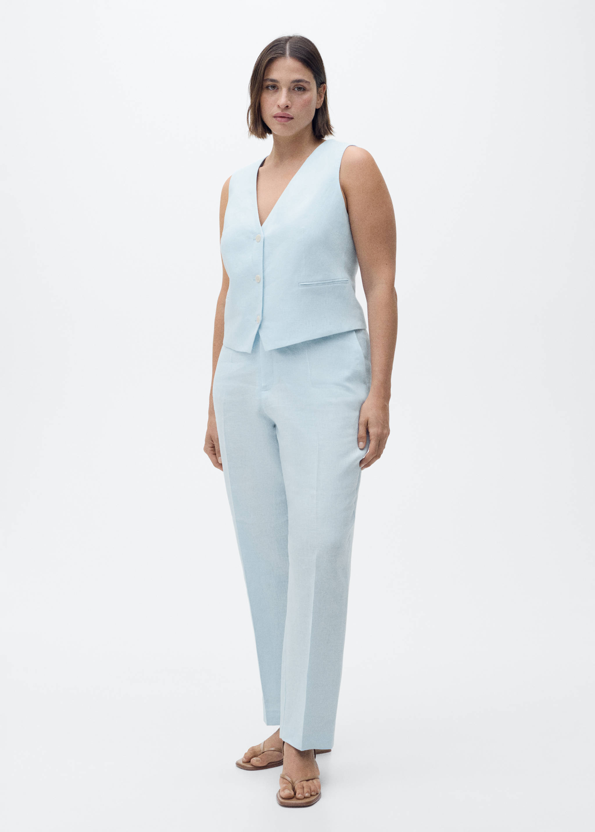 Leinen-Anzugweste - Detail des Artikels 3