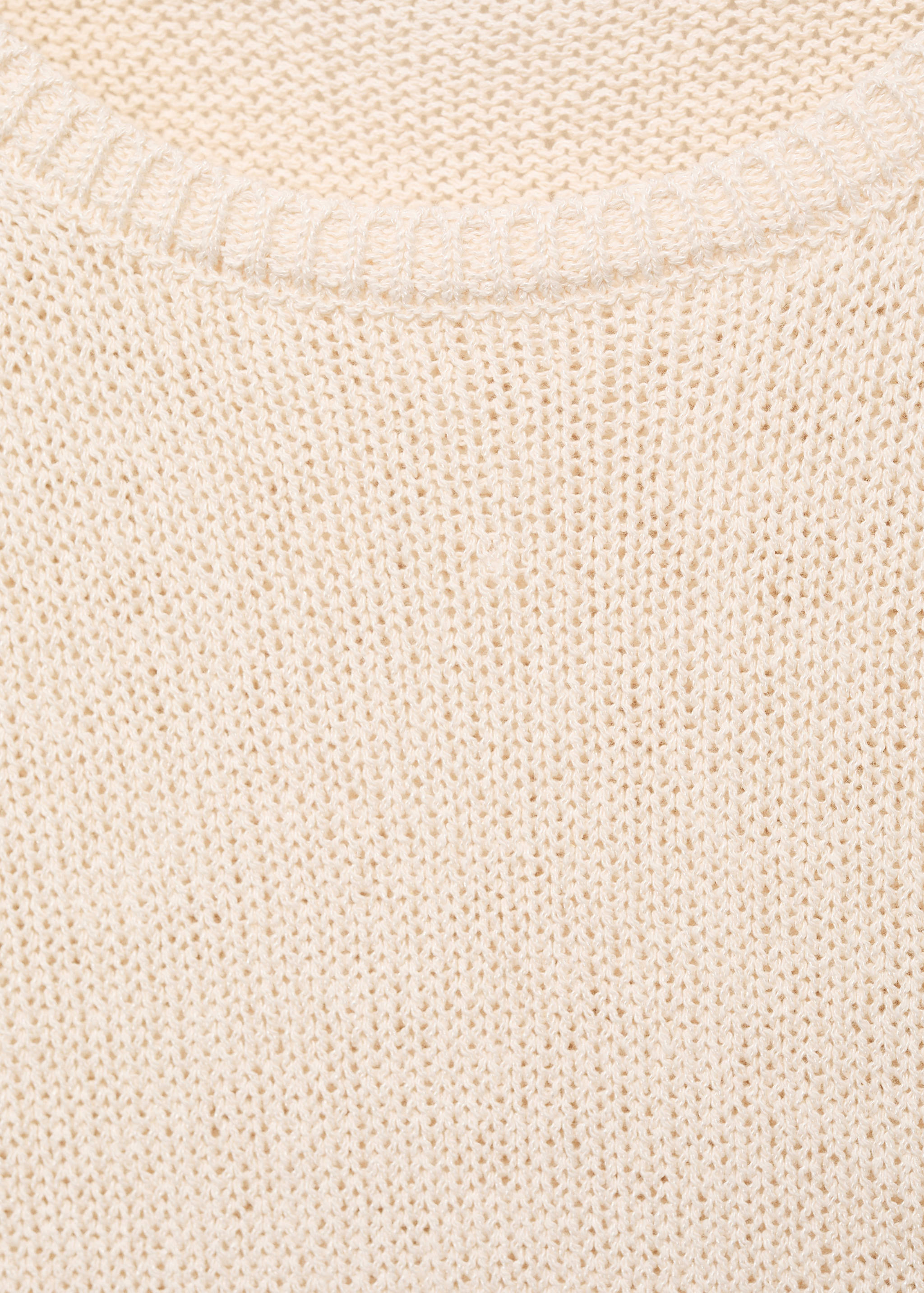 Sweter z dzianiny bawełnianej z krótkim rękawem - Szczegóły artykułu 8