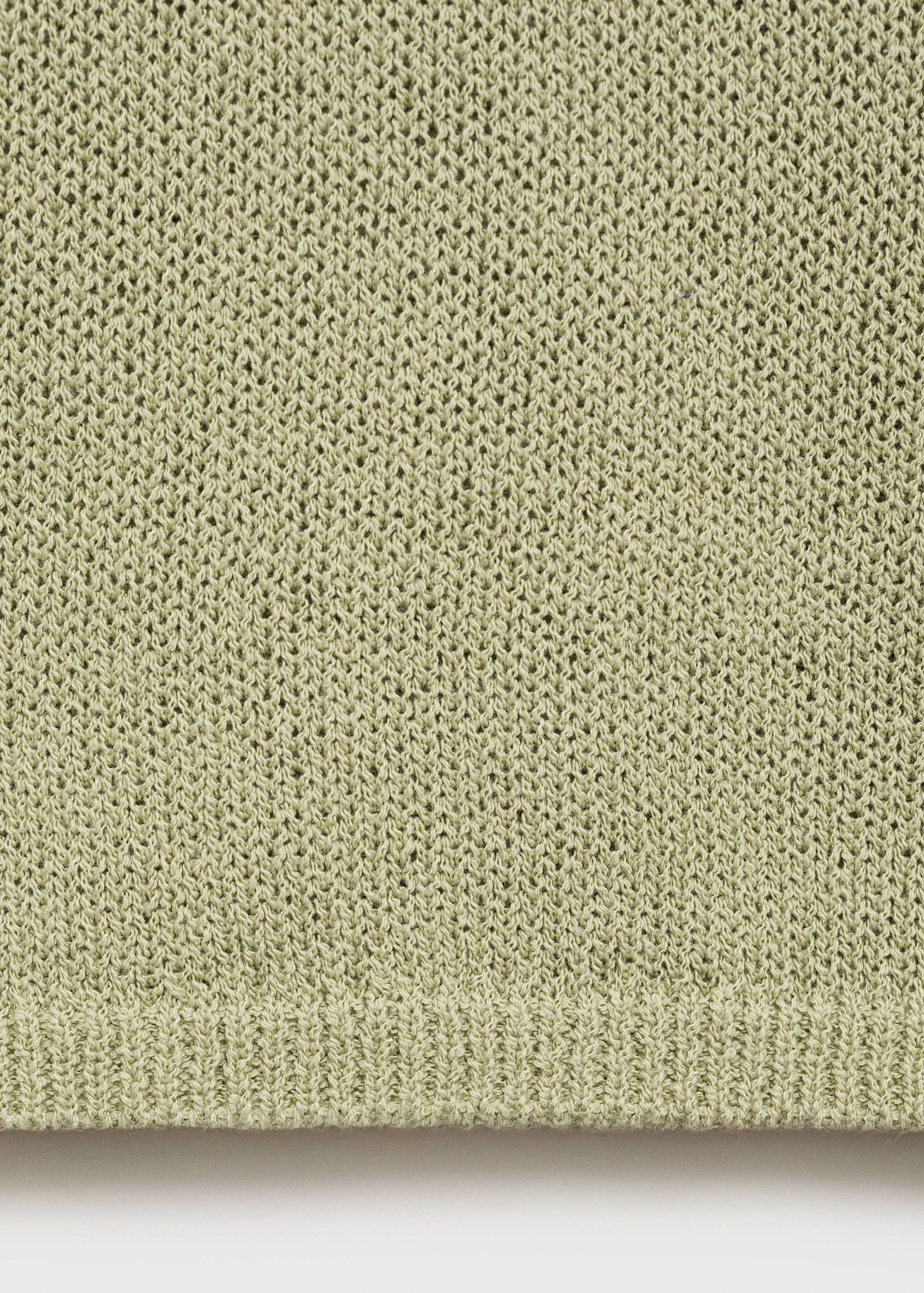 Sweter z dzianiny bawełnianej z krótkim rękawem - Szczegóły artykułu 0