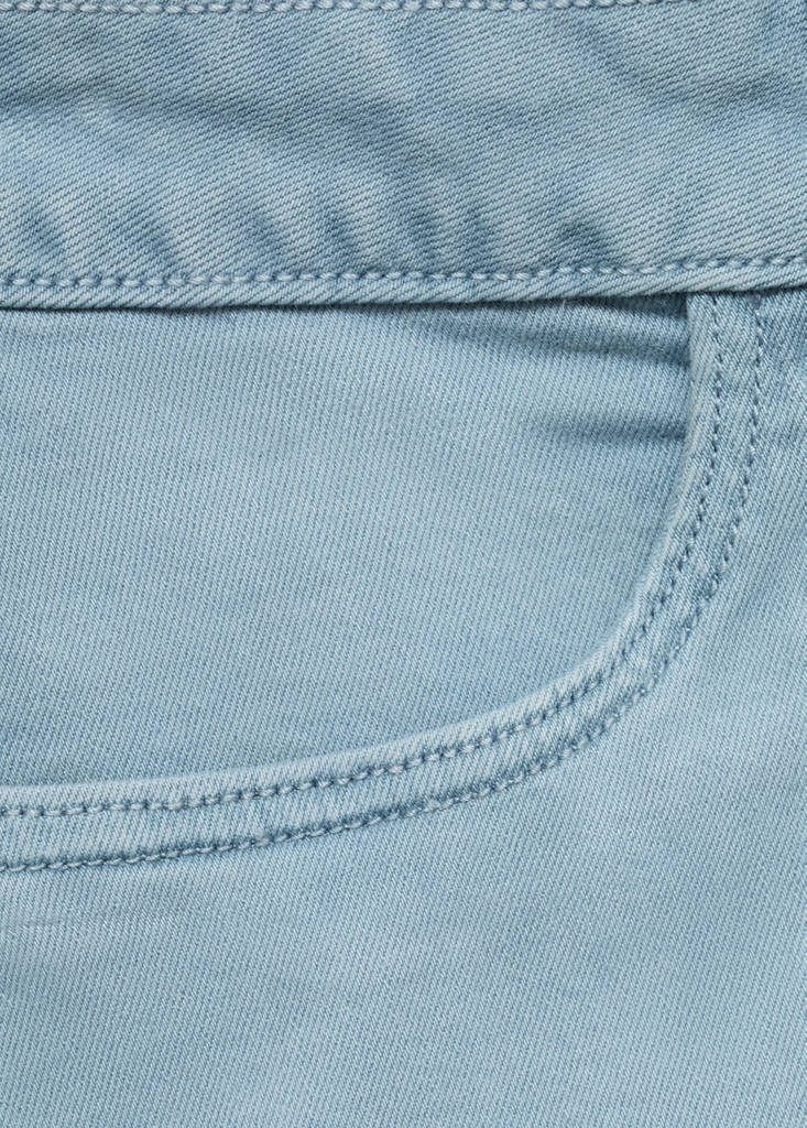 Straight-fit denim shorts — Blue