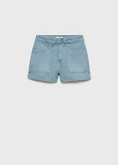 Straight-fit denim shorts — Blue 3