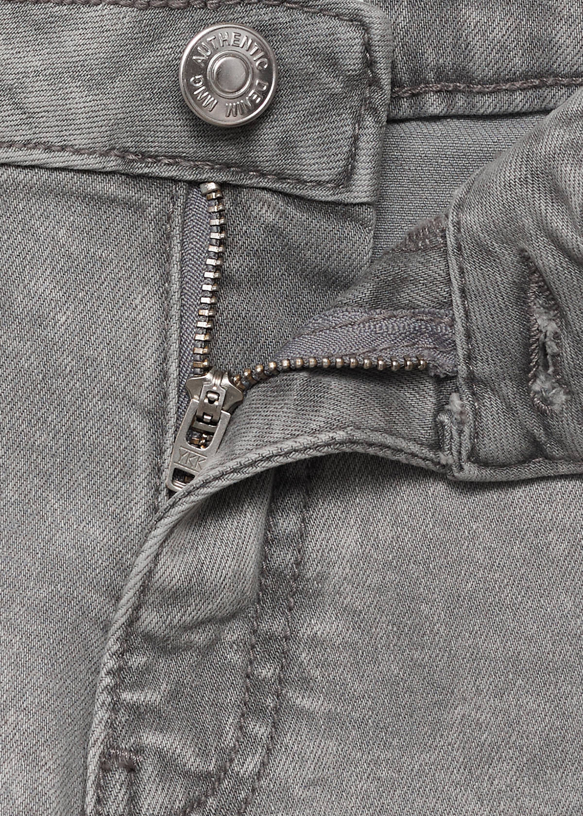 Studded low-waist shorts — Denim Grey