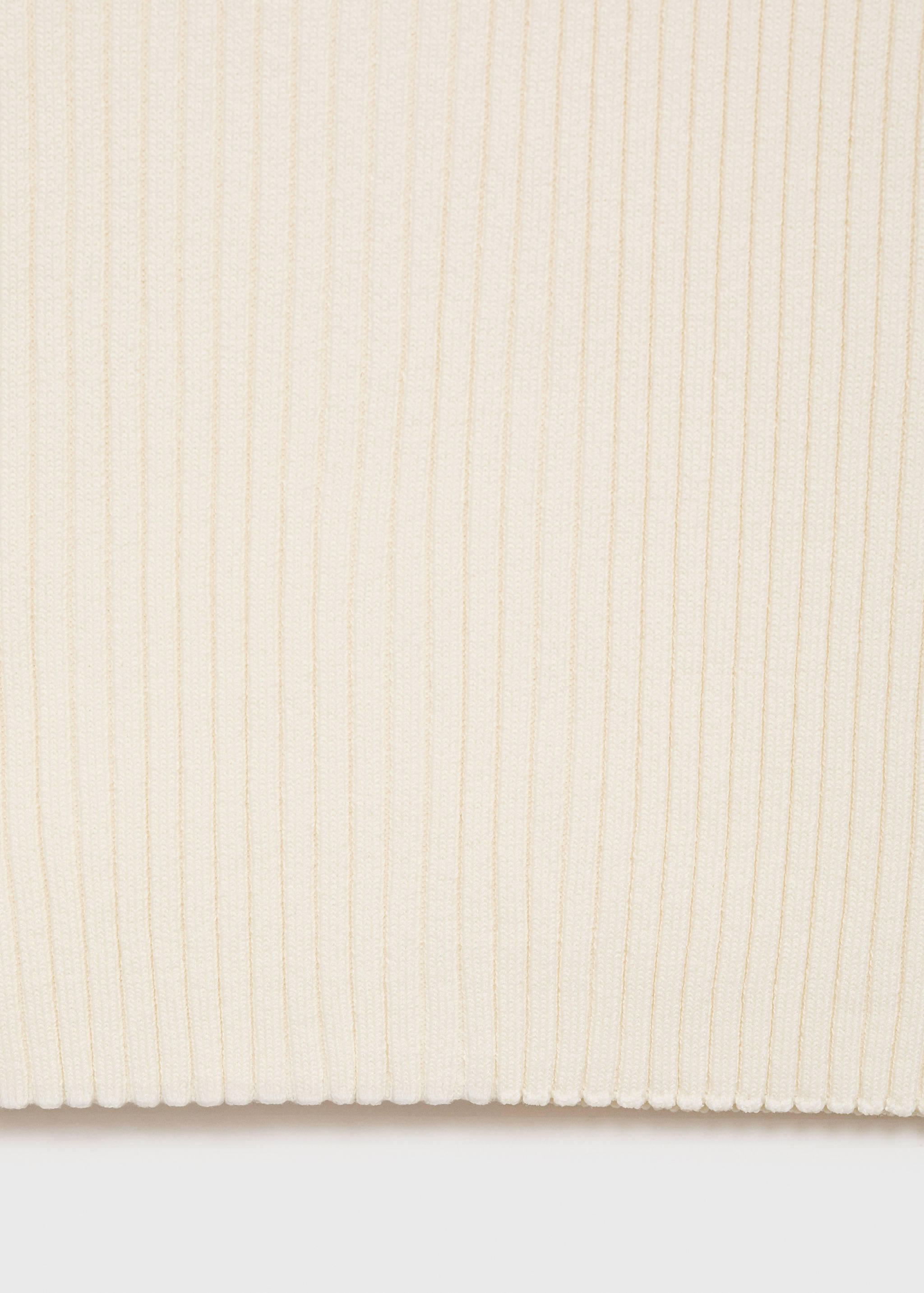 Camisola com gola de polo e malha canelada - Pormenor do artigo 0