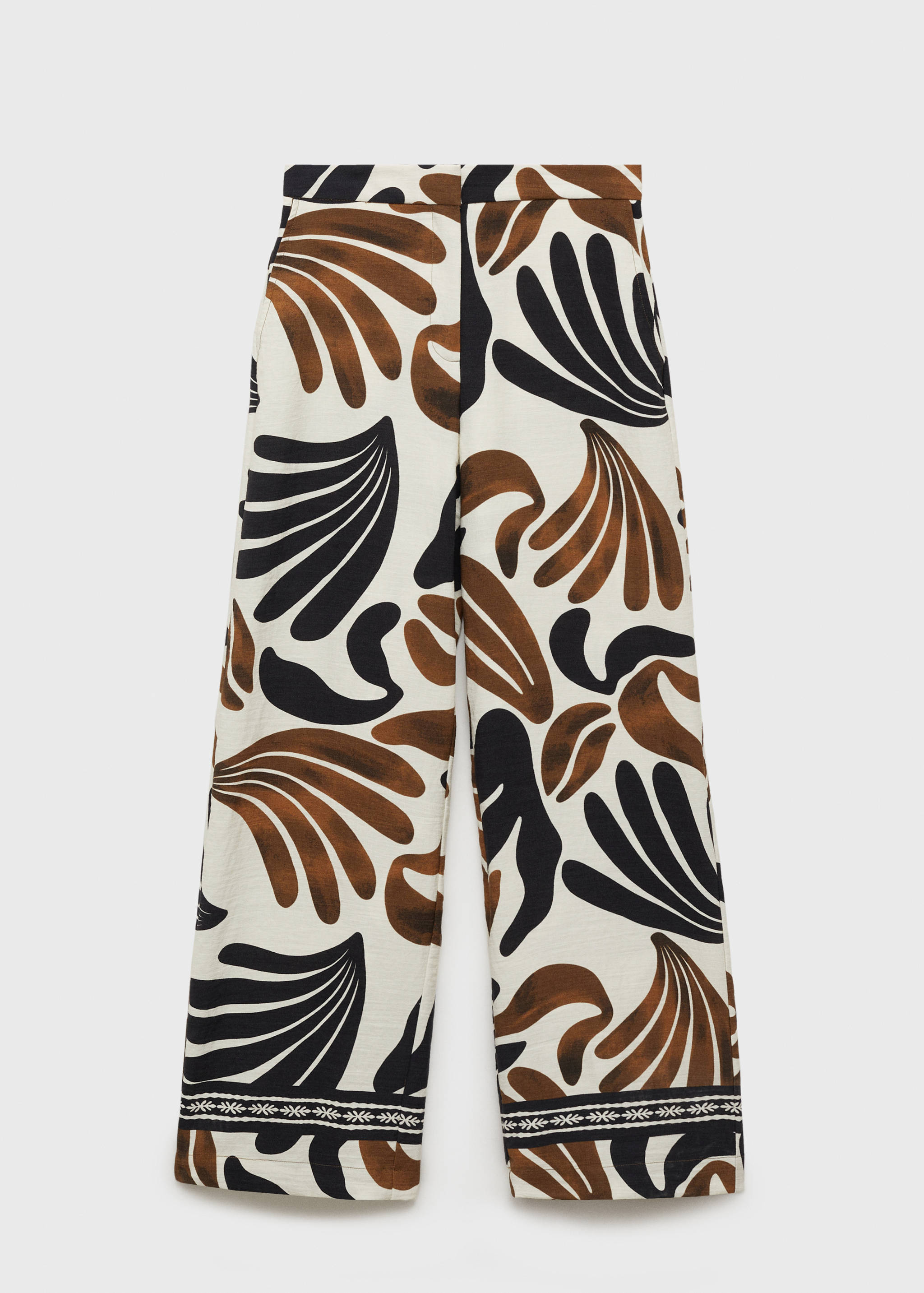 Abstract-print wide leg pants - Article without model