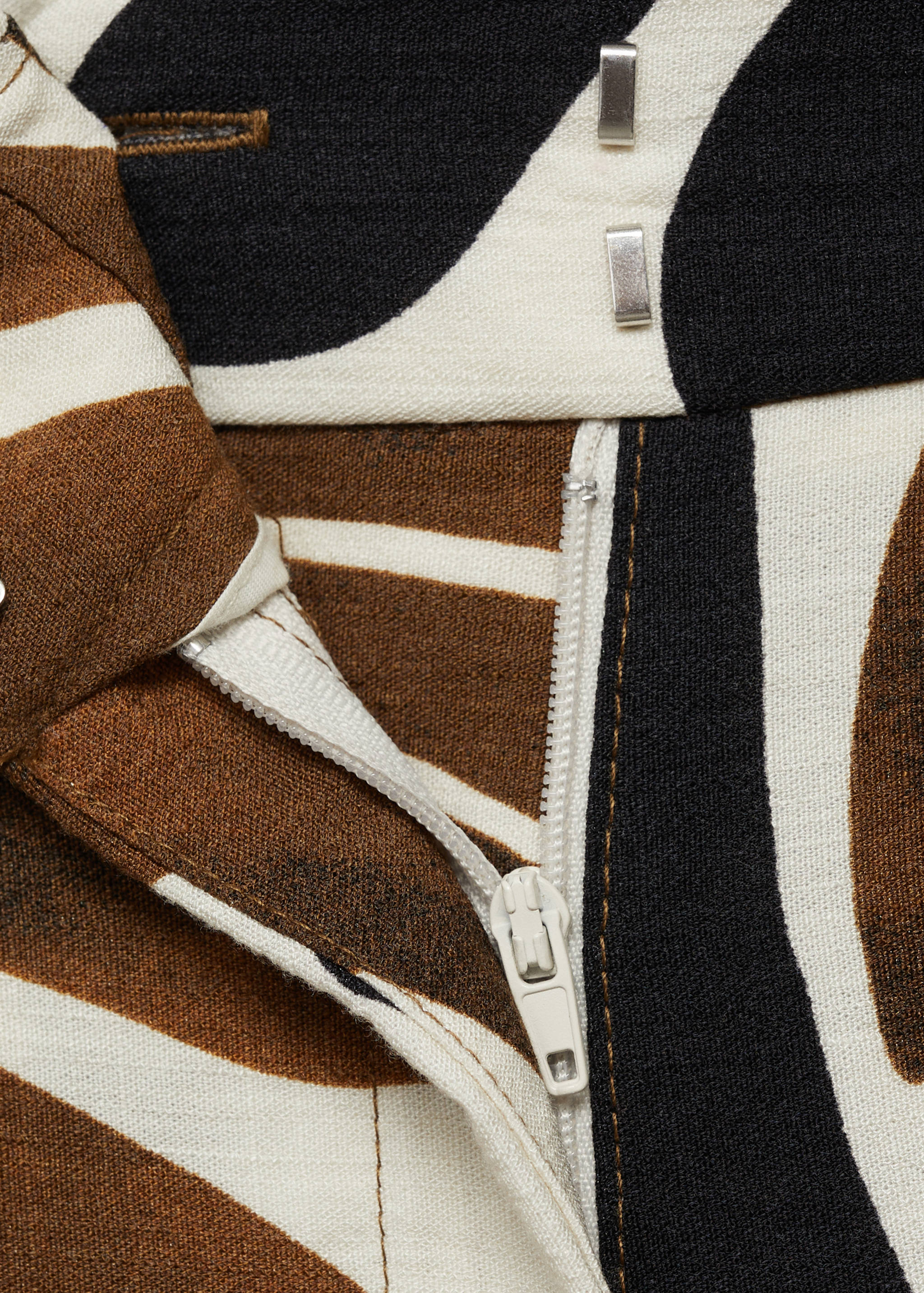 Abstract-print wide leg pants - Details of the article 8