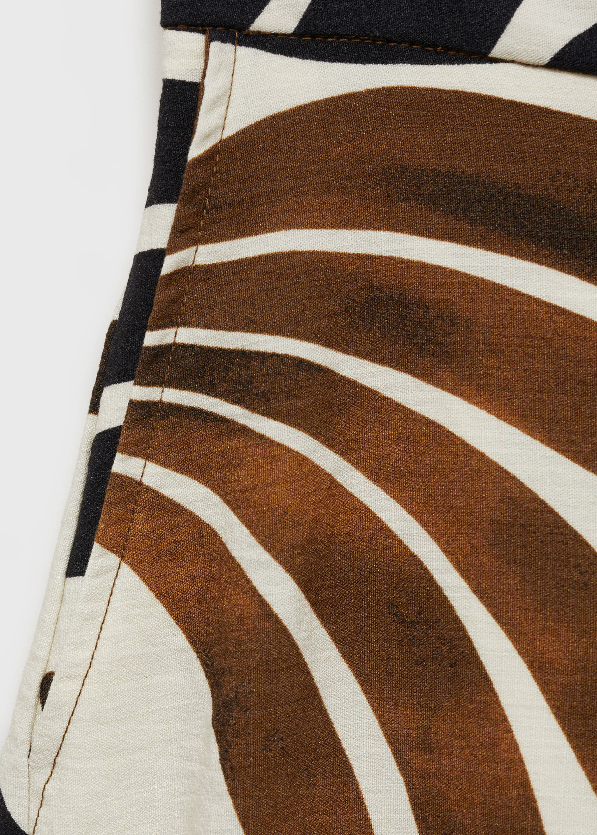 Abstract-print wide leg pants - Details of the article 0