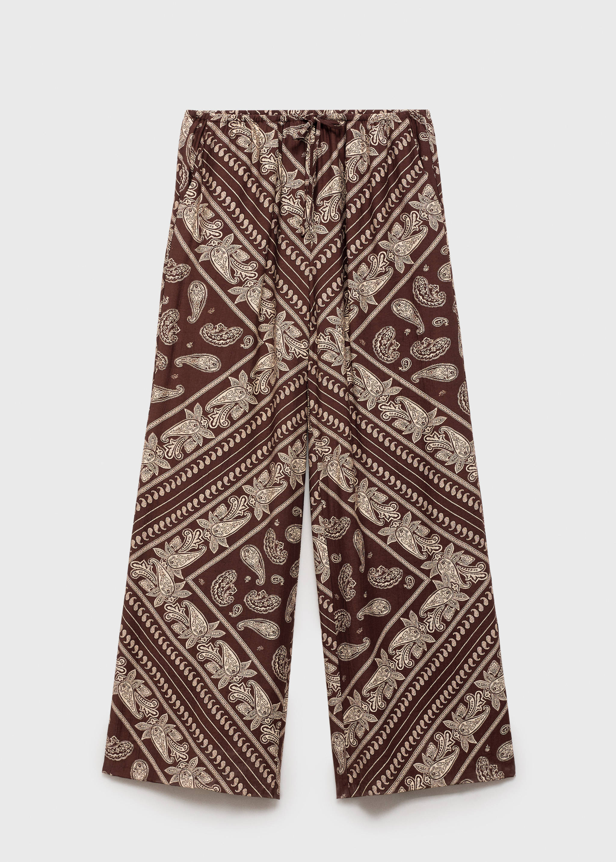 Paisley-print wide leg pants - Article without model