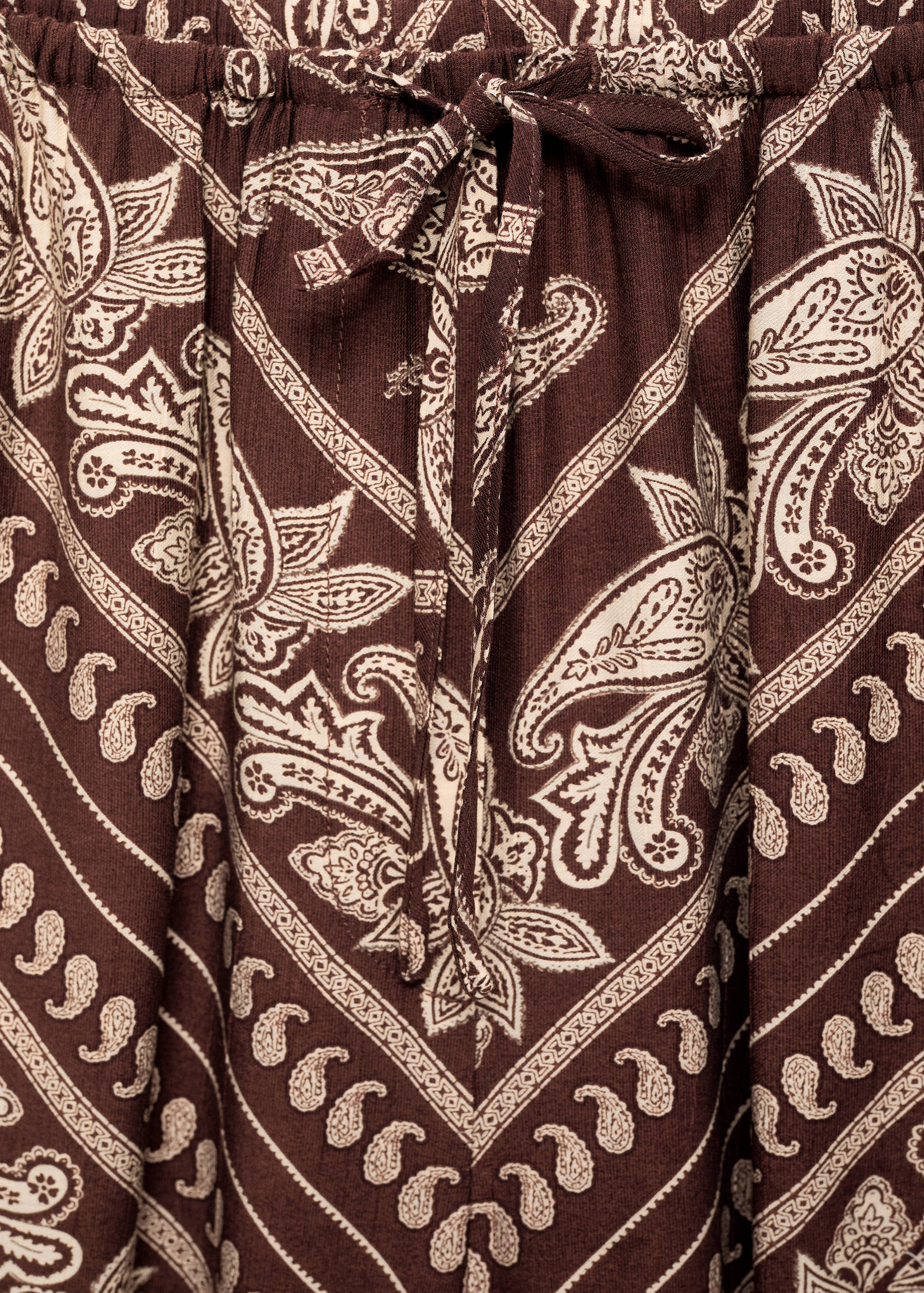 Paisley-print wide leg pants - Details of the article 8