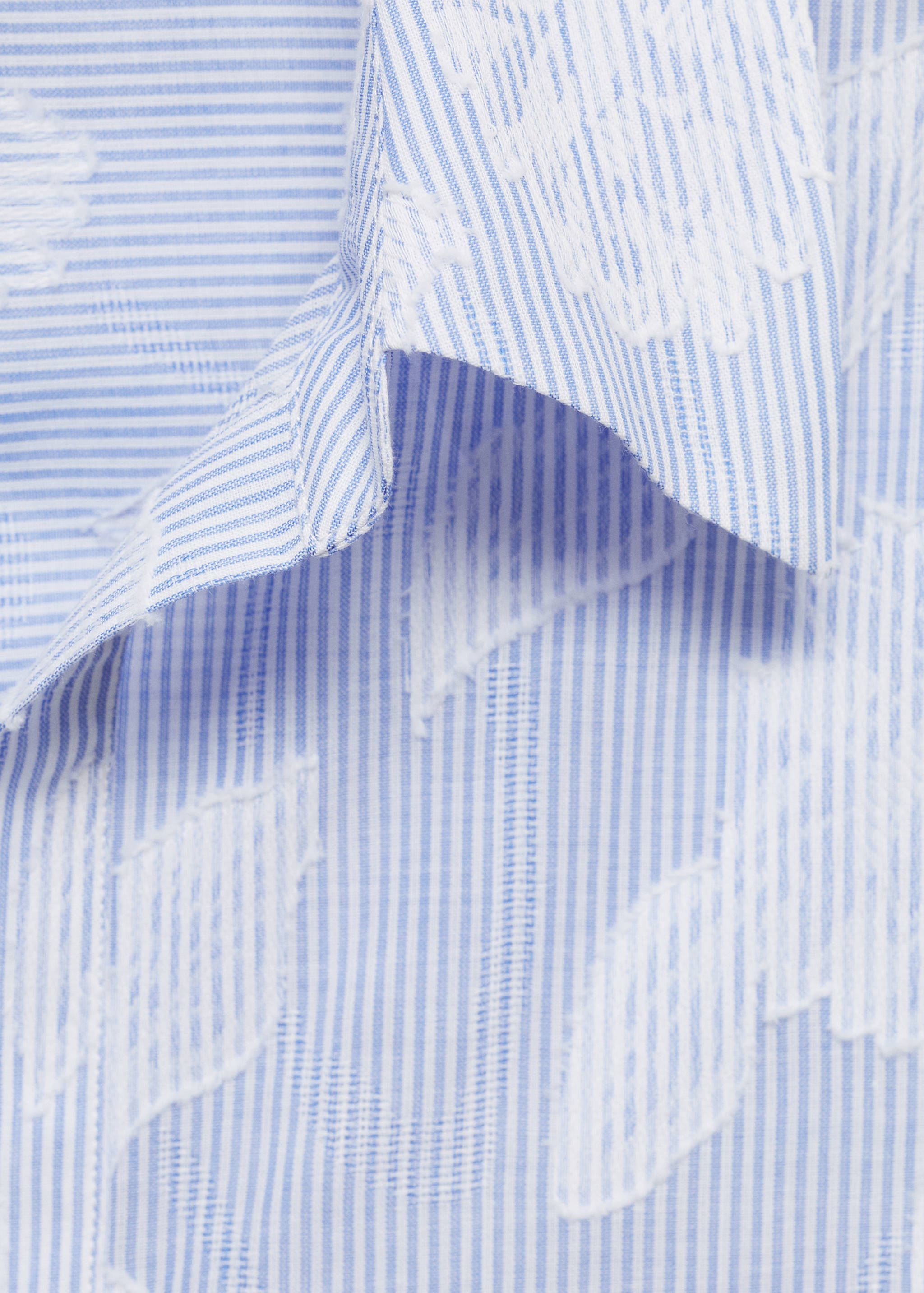 Embroidered oversized striped shirt - Details of the article 8