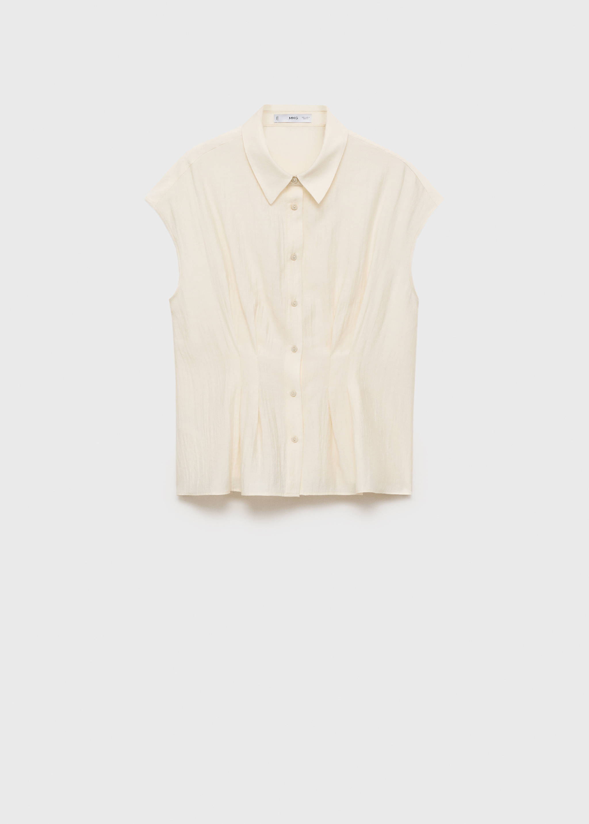 Cămașă cu mânecă scurtă și pense - Articol fără model