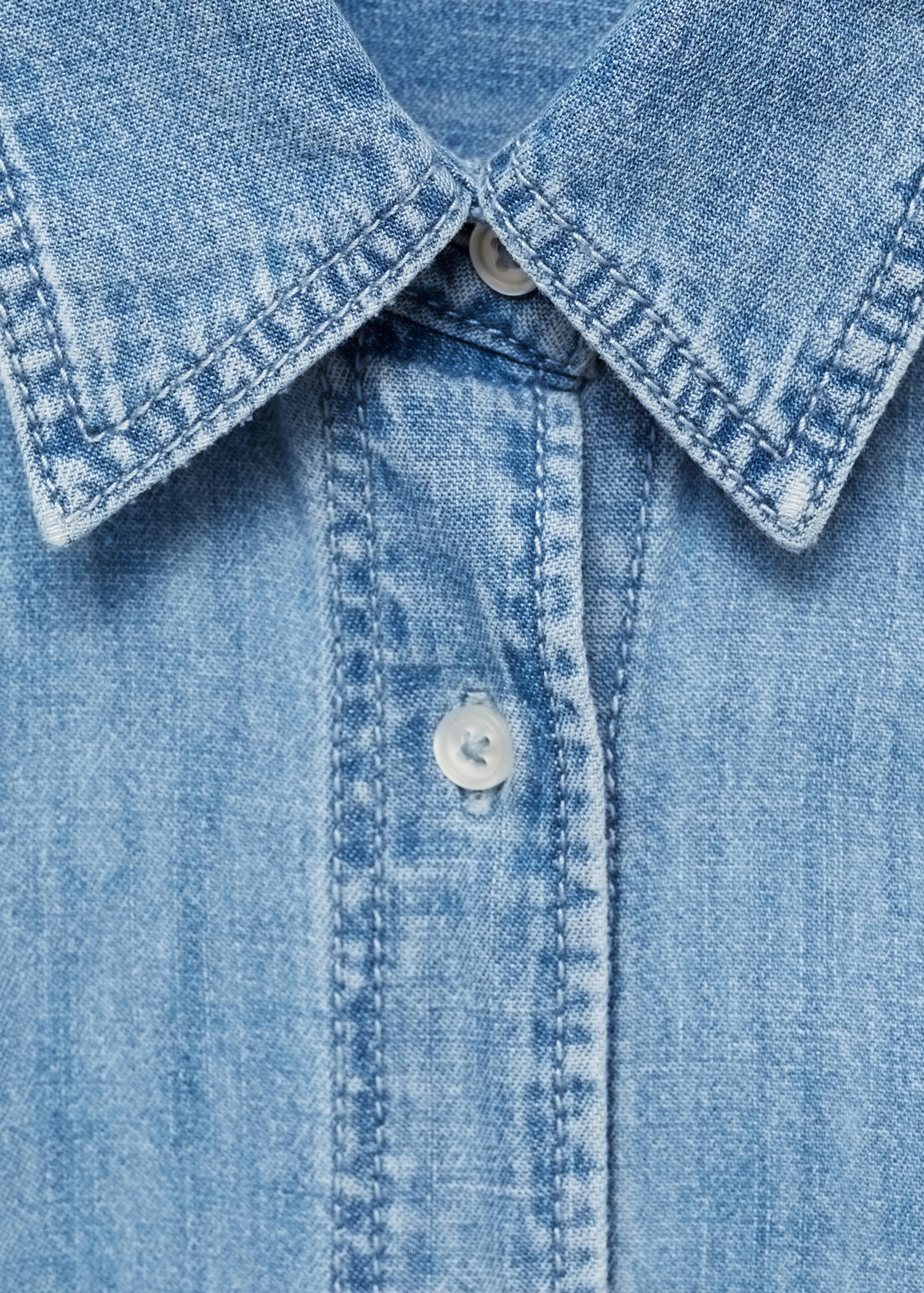 Объемная рубашка из денима - Деталь изделия 0
