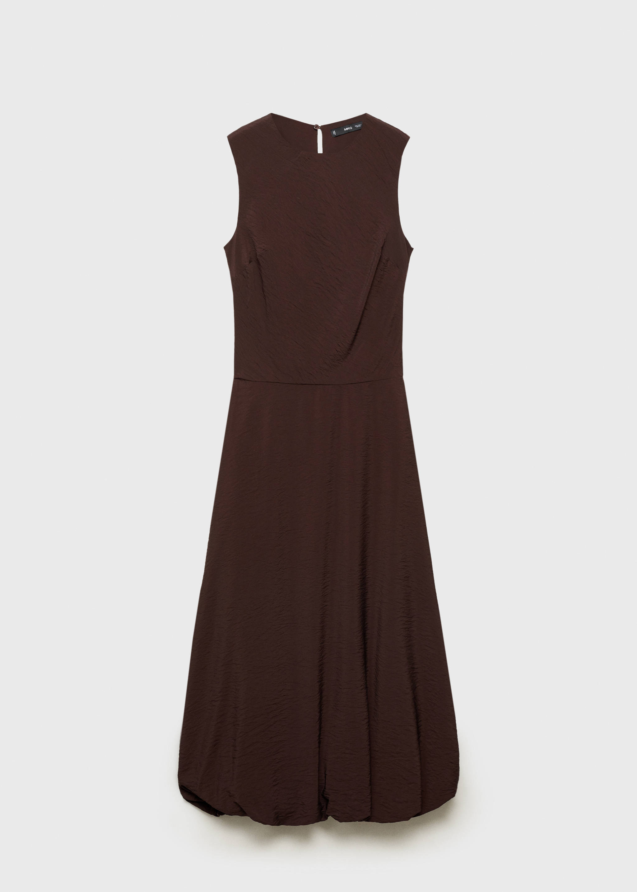 Vestido midi bajo abullonado - Artículo sin modelo