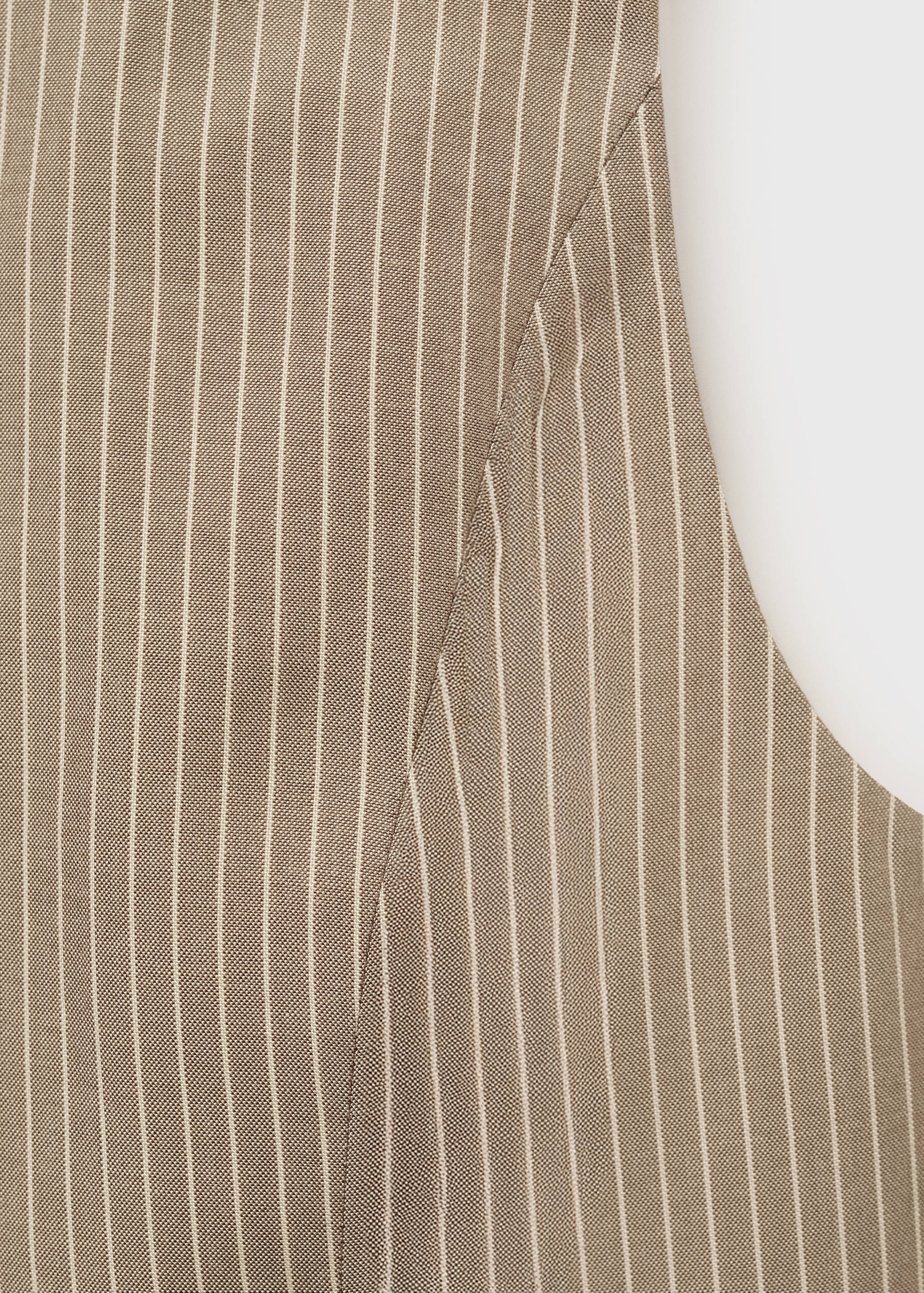 Striped lyocell suit vest - Details of the article 0