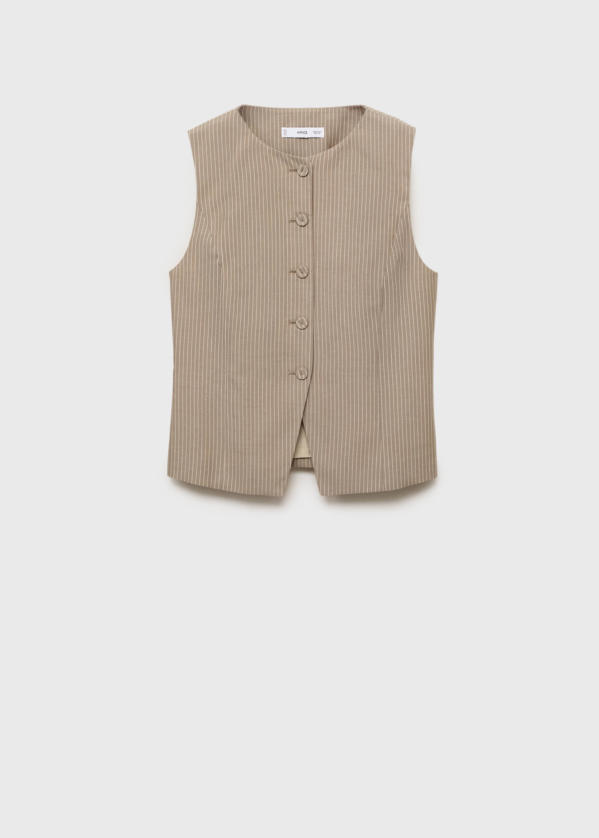 Chaleco traje lyocell rayas - Artículo sin modelo