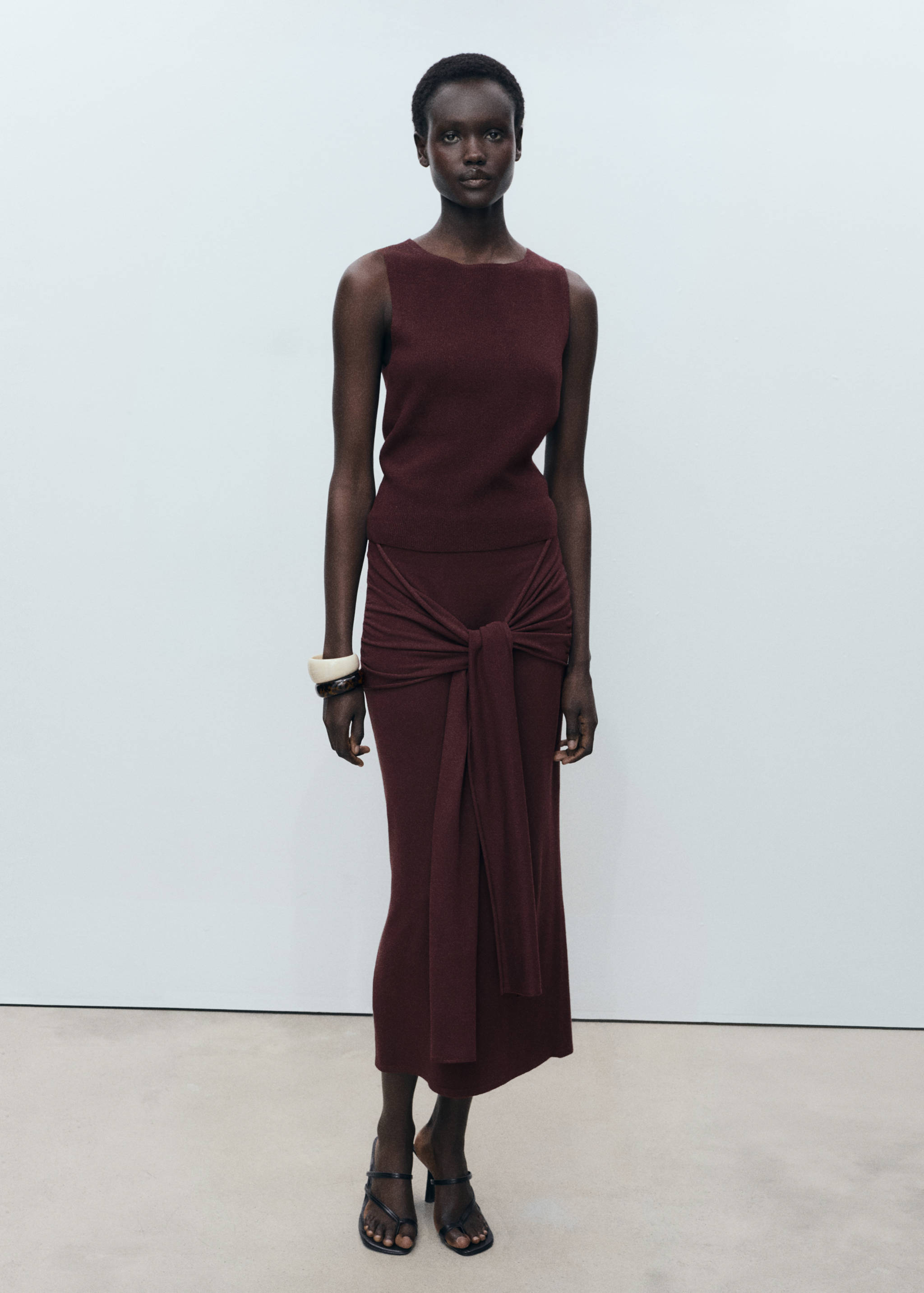 Top punto fino canalé - Plano general