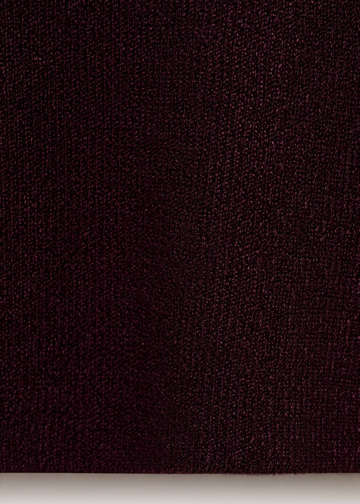 Fine ribbed knit top — Chocolate