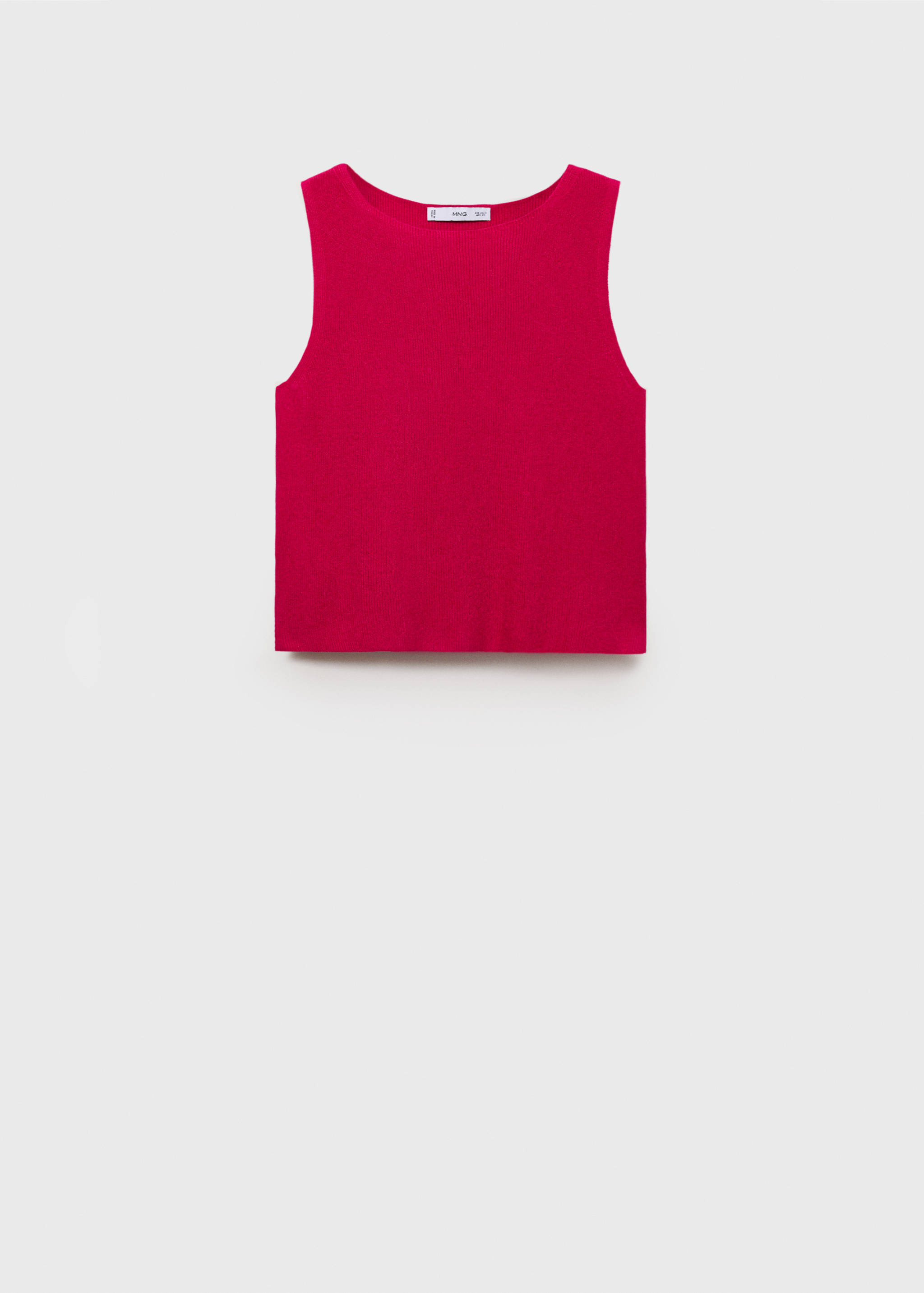 Fine ribbed knit top - Article without model