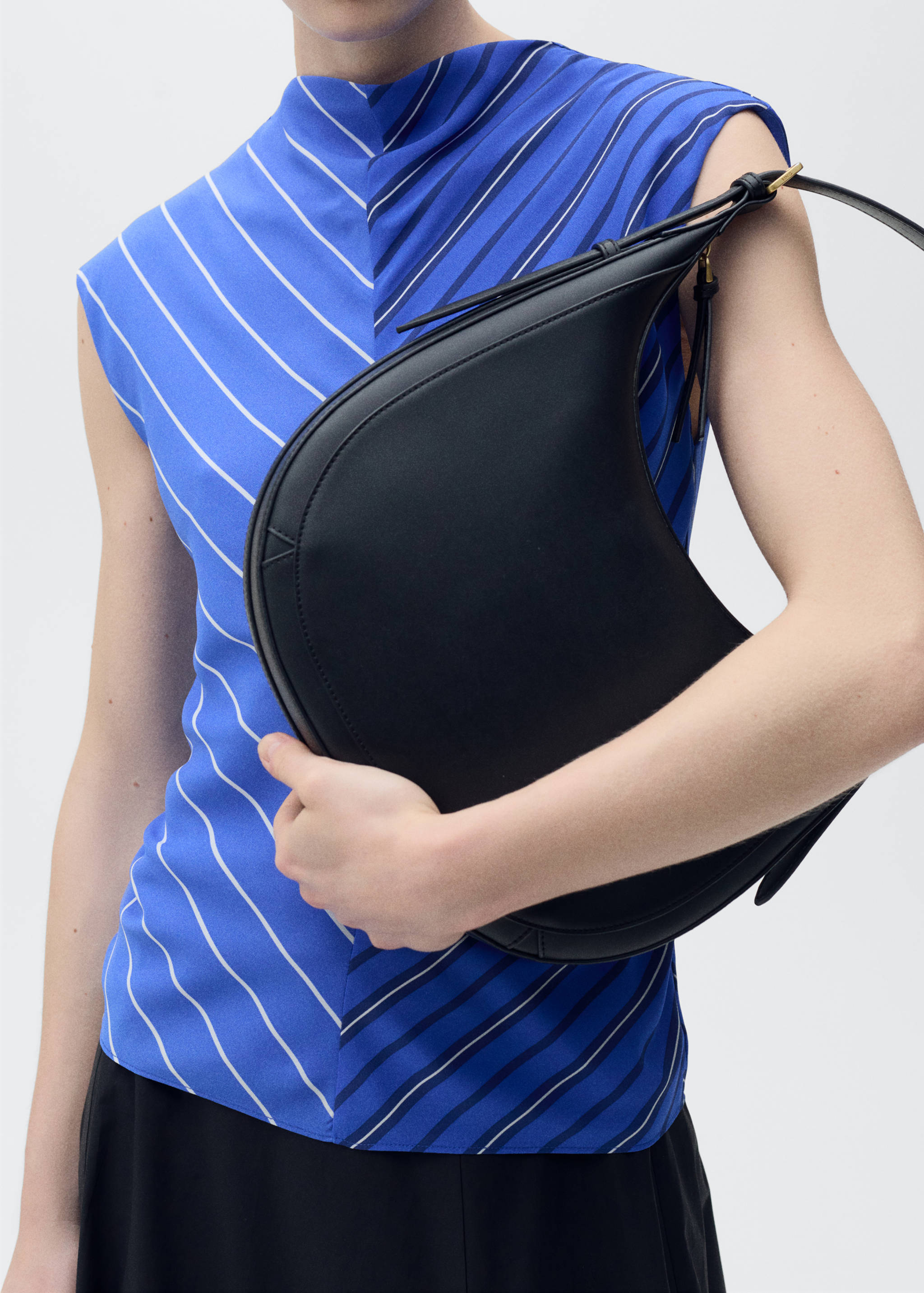 Combined striped blouse - Details of the article 6