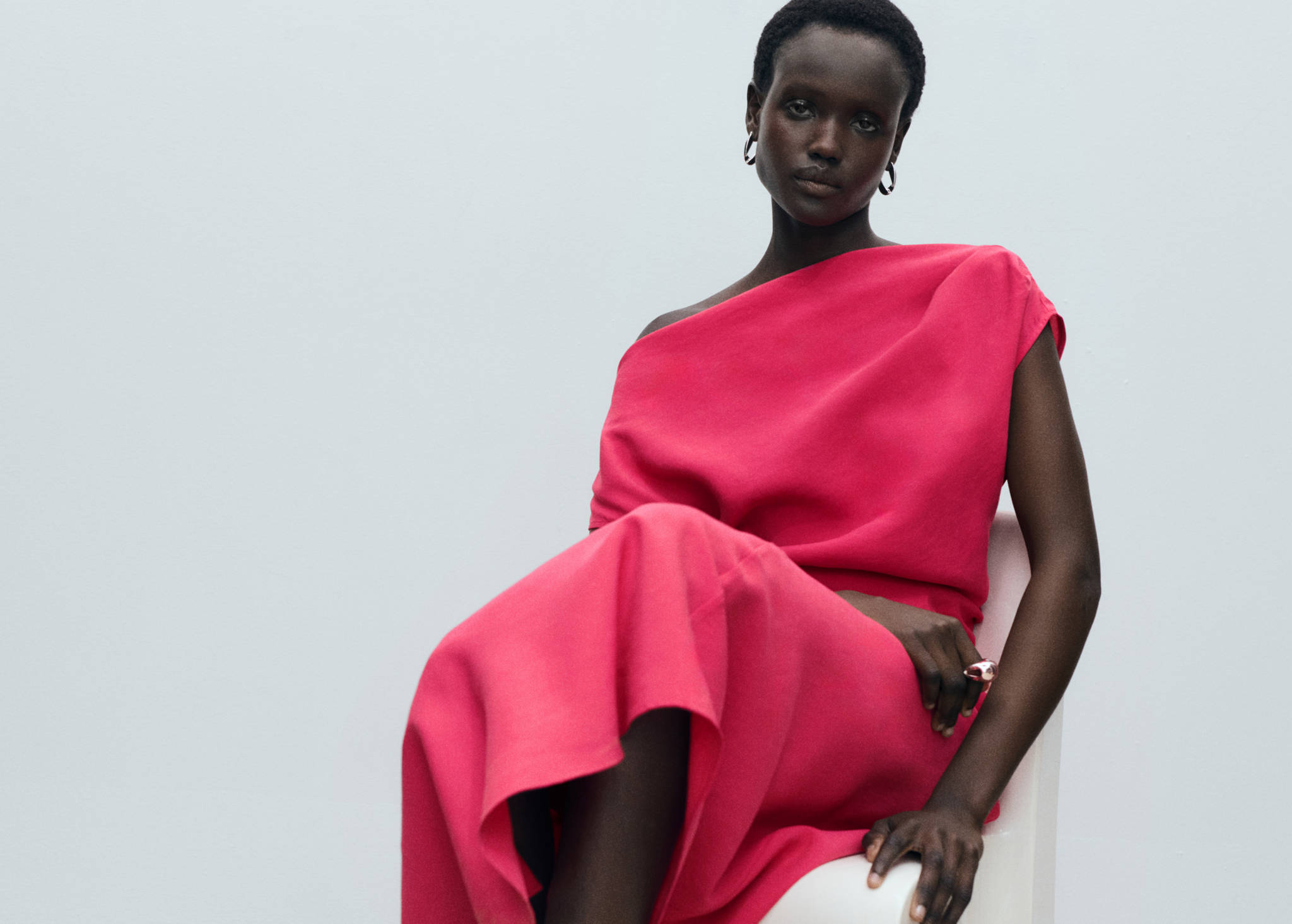 Asymmetrical modal dress - Panoramic plane