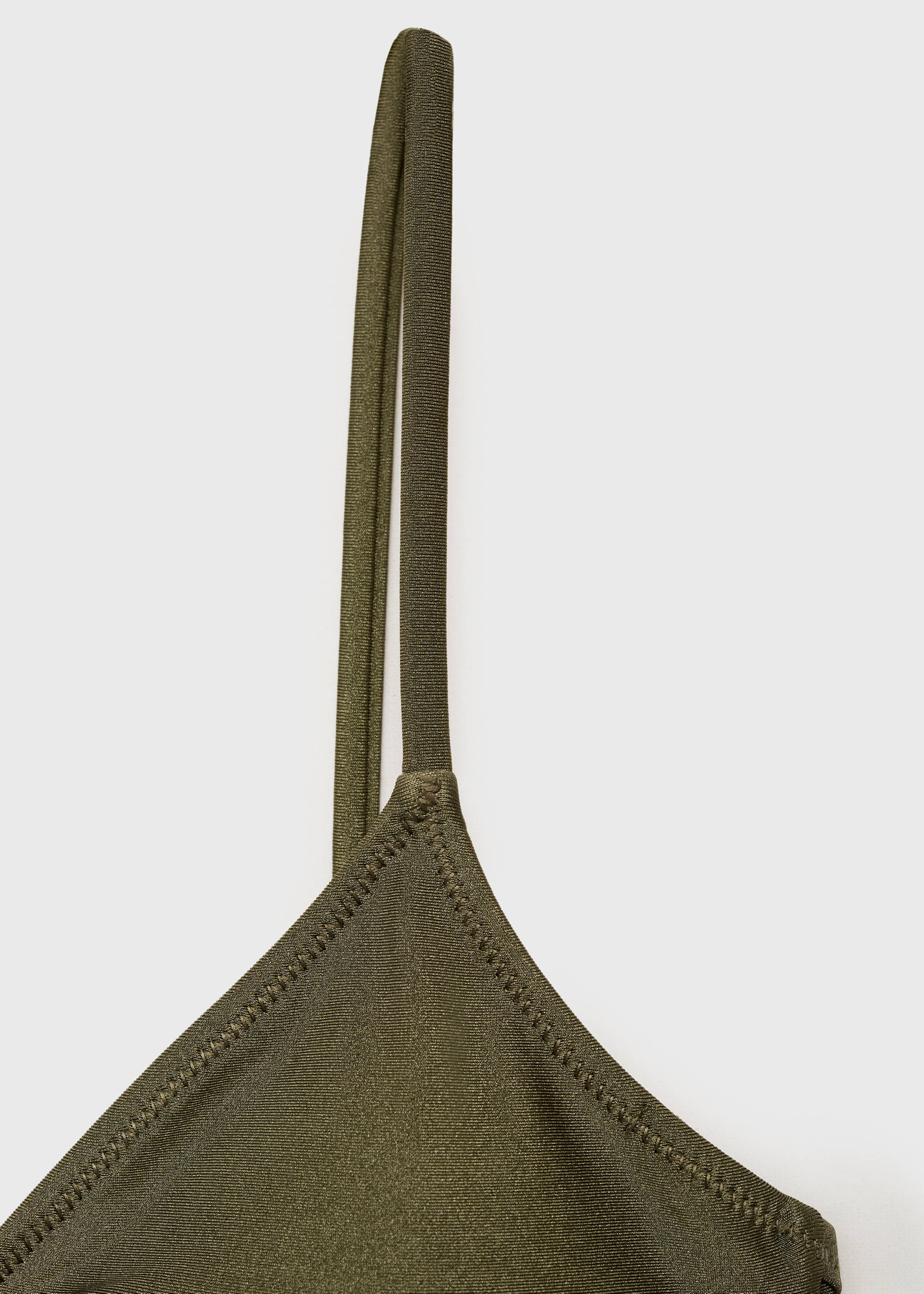 Satin-finish bikini top - Details of the article 8