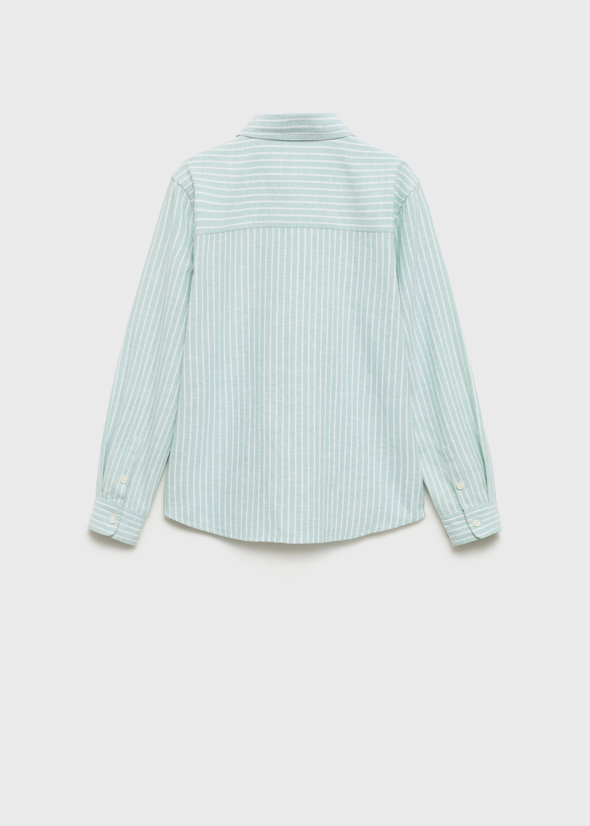 Striped linen-blend shirt - Reverse of the article