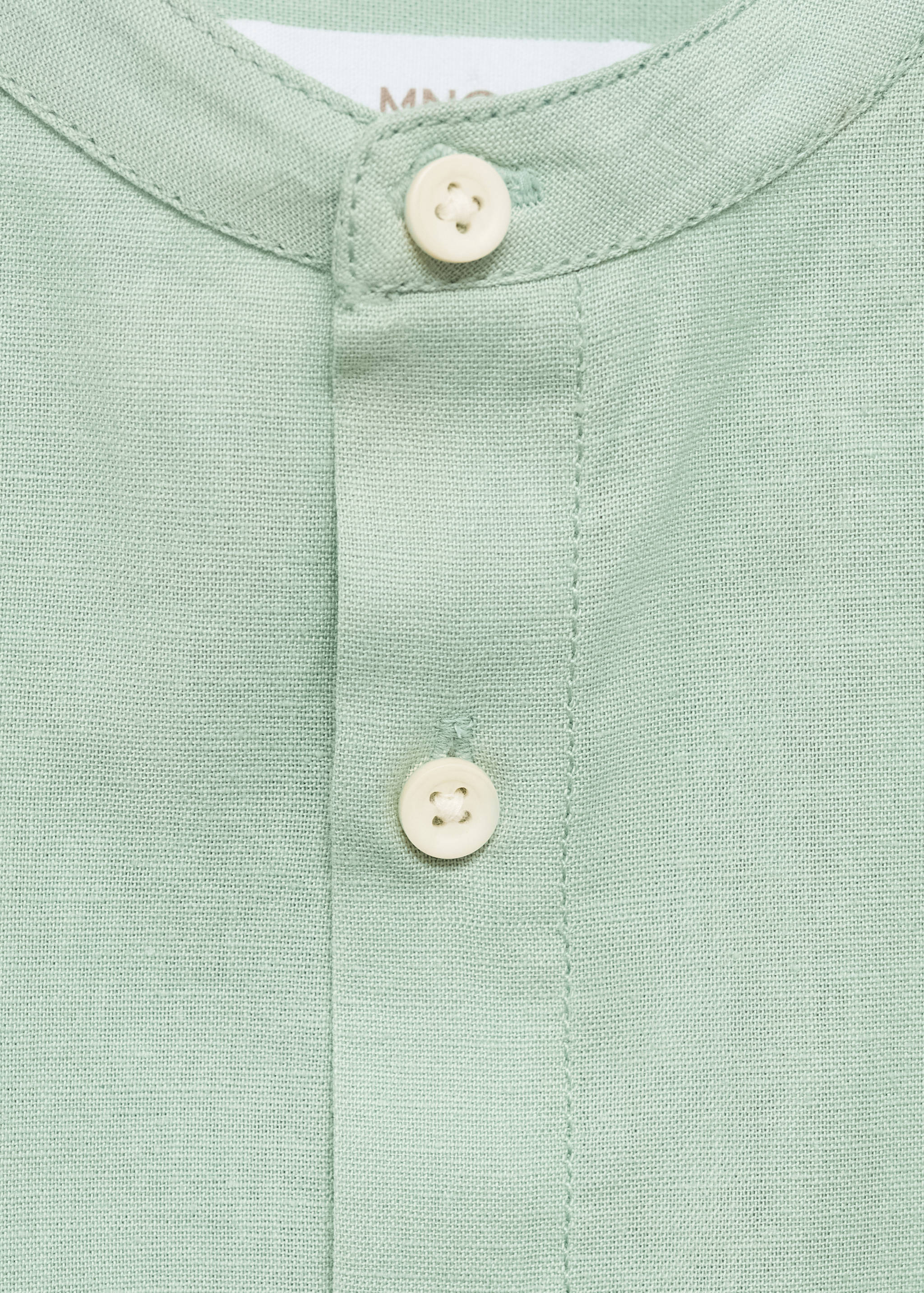 Mao collar cotton shirt - Details of the article 8