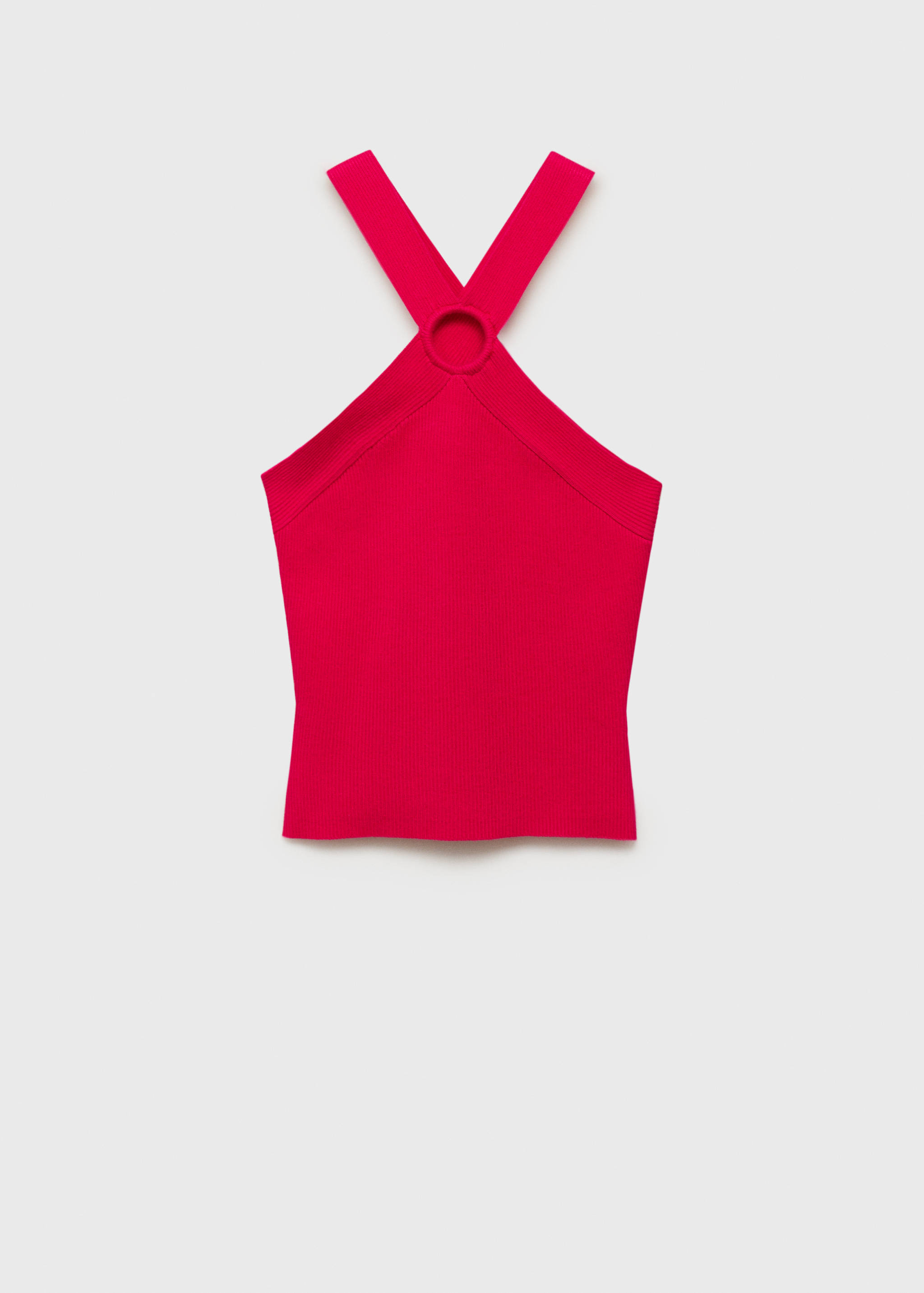 Halter yaka triko bluz - Modelsiz ürün