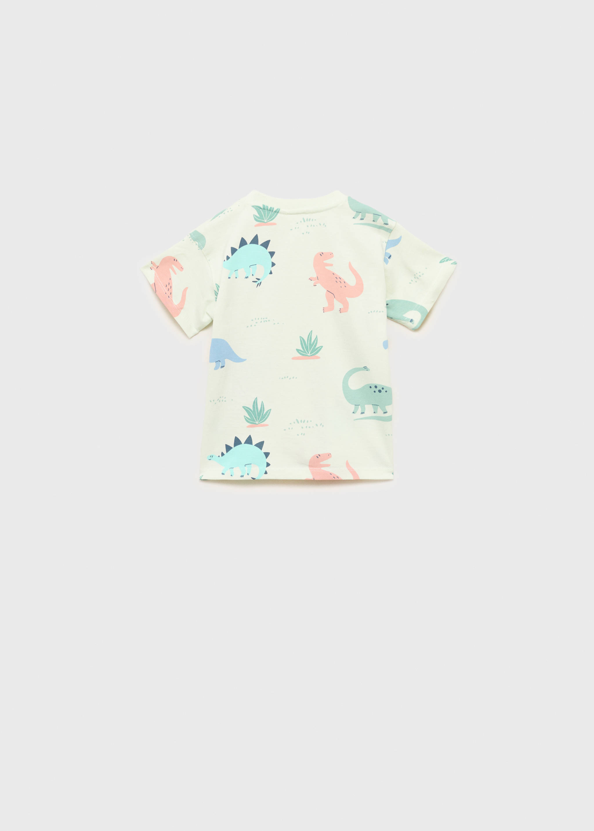Camiseta algodón dinosaurio - Reverso del artículo